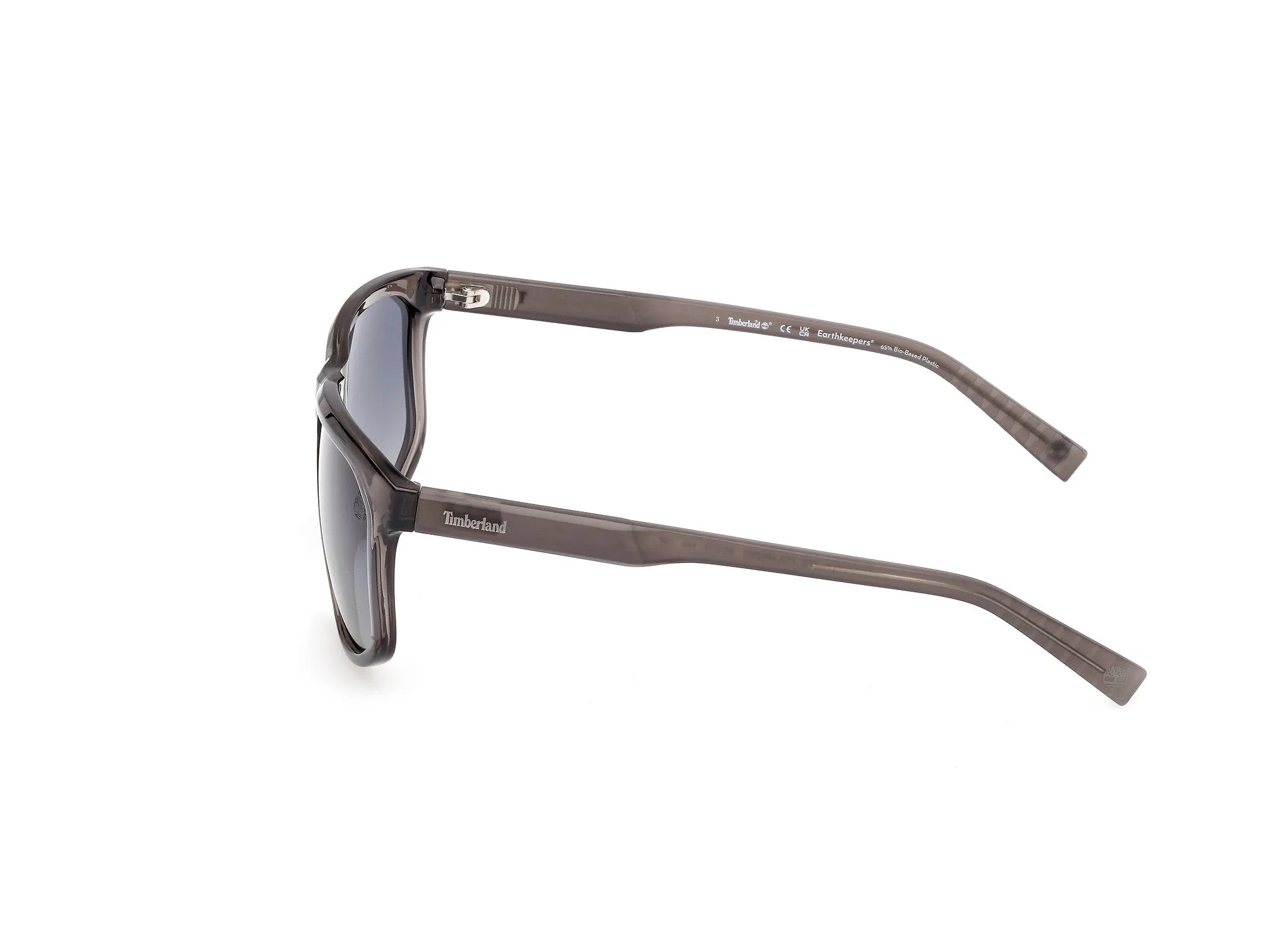 Timberland TB00036-H 20D Occhiali da sole Iniettato Grigio Fumo Squadrata Polarizzata - immagine 3
