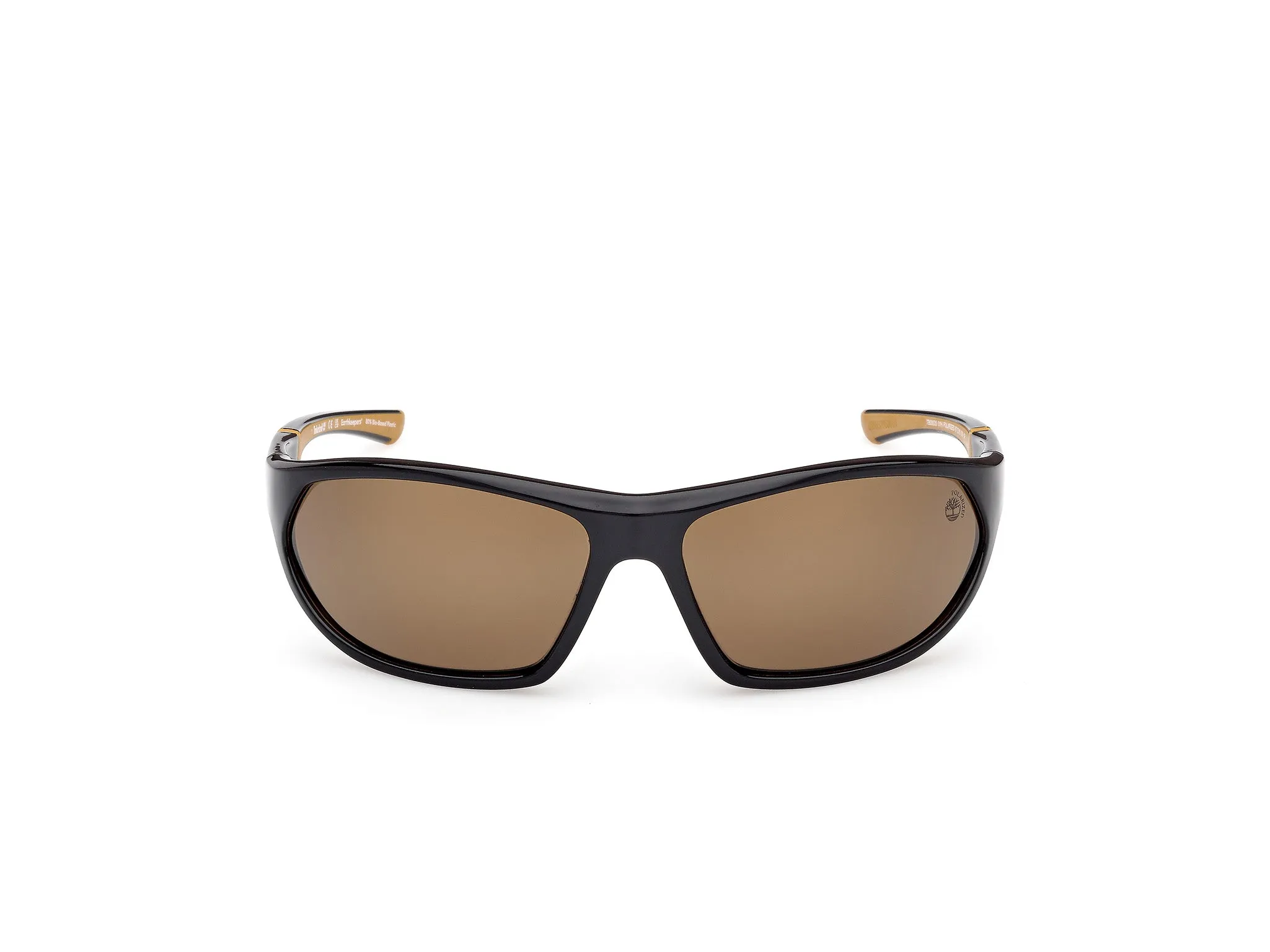 Timberland TB00035 01H Occhiali da sole Iniettato Nero Marrone Squadrata Polarizzata - immagine 2