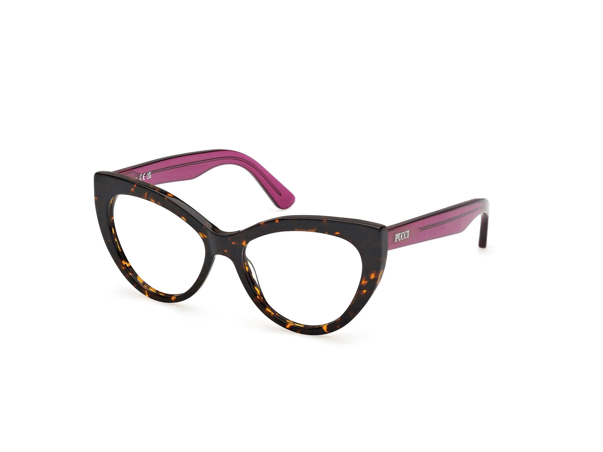 Emilio Pucci EP5266 52 Montature da vista Acetato Havana Cat Eye Normale - immagine 1