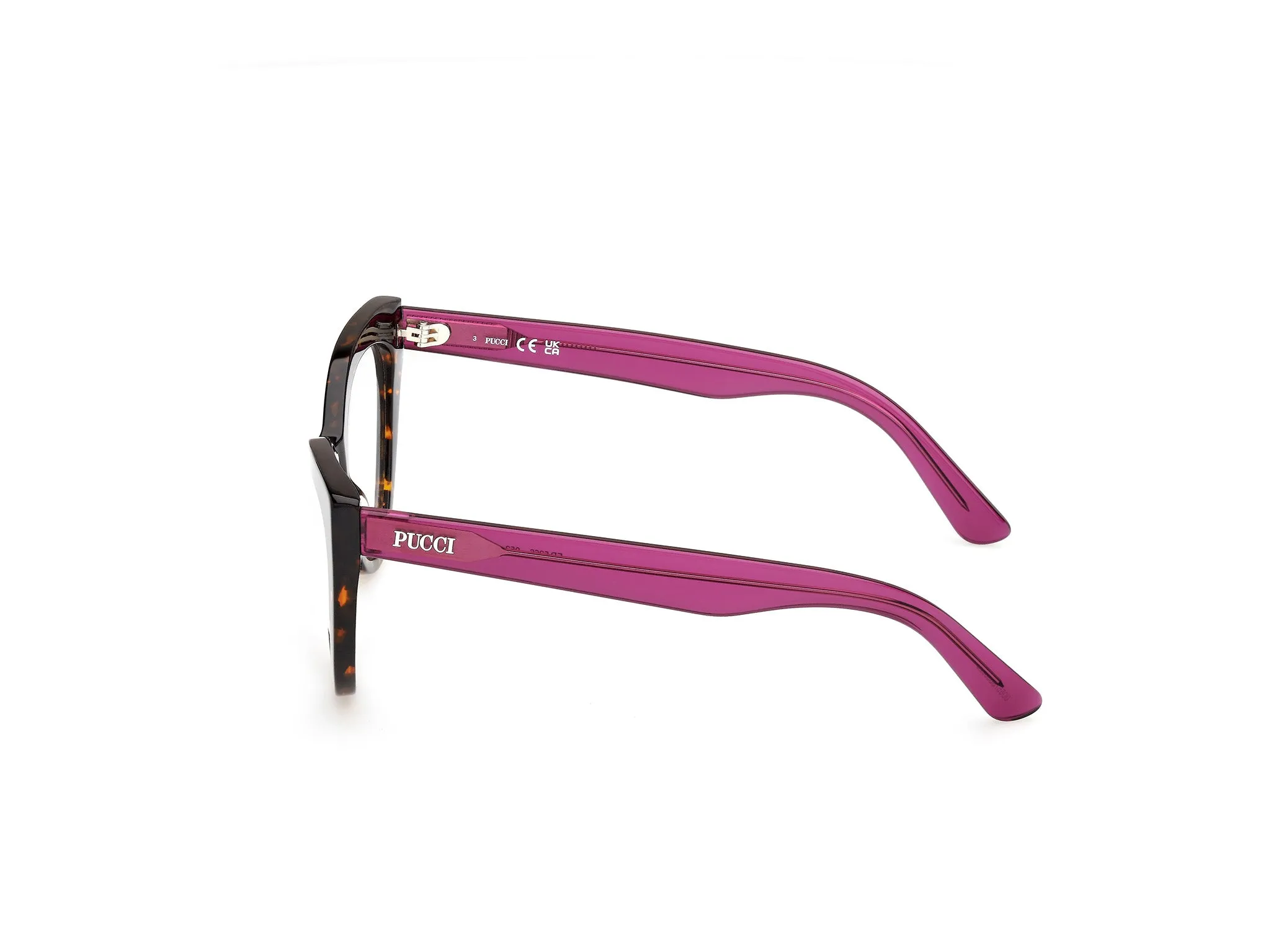 Emilio Pucci EP5266 52 Montature da vista Acetato Havana Cat Eye Normale - immagine 3