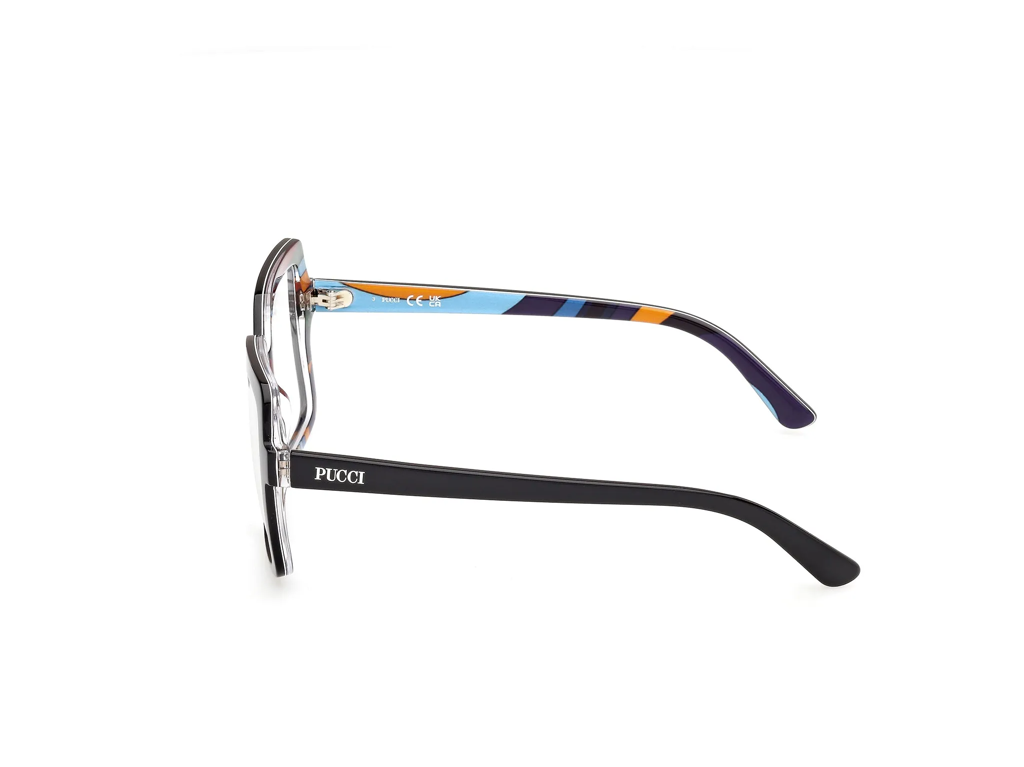 Emilio Pucci EP5265 4 Montature da vista Acetato Nero Squadrata Normale - immagine 3