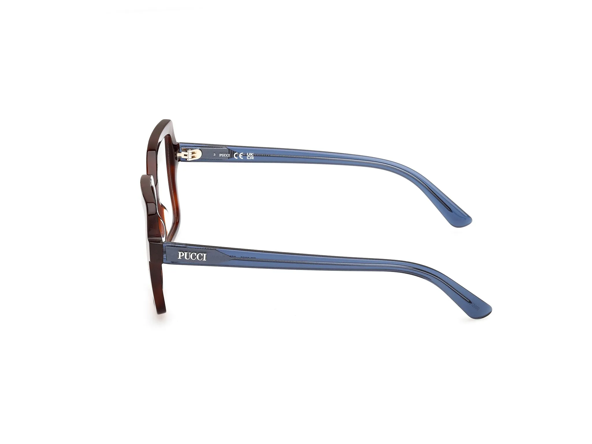 Emilio Pucci EP5265 53 Montature da vista Acetato Havana Squadrata Normale - immagine 3