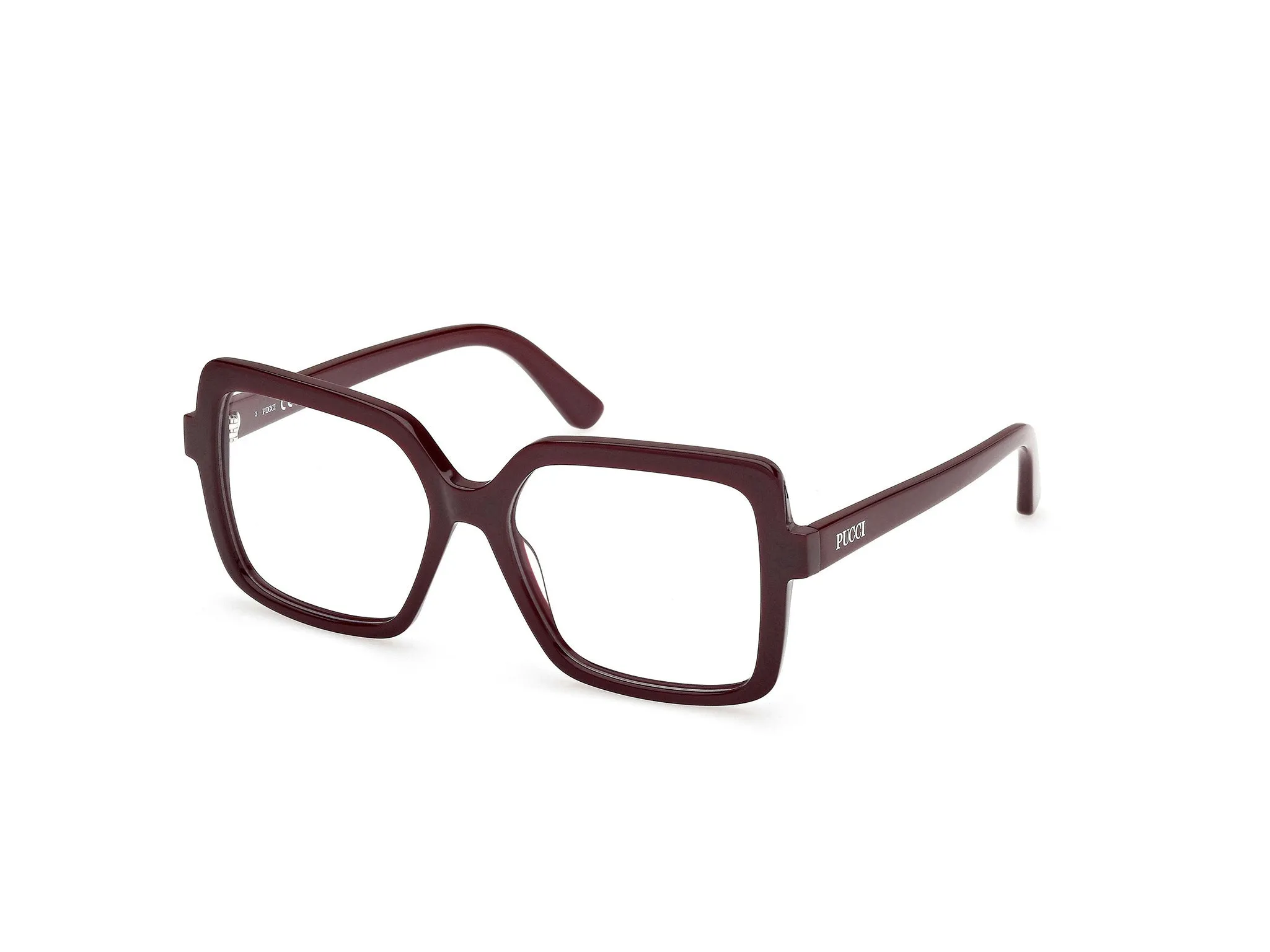 Emilio Pucci EP5265 69 Montature da vista Acetato Bordeaux Squadrata Normale - immagine 1