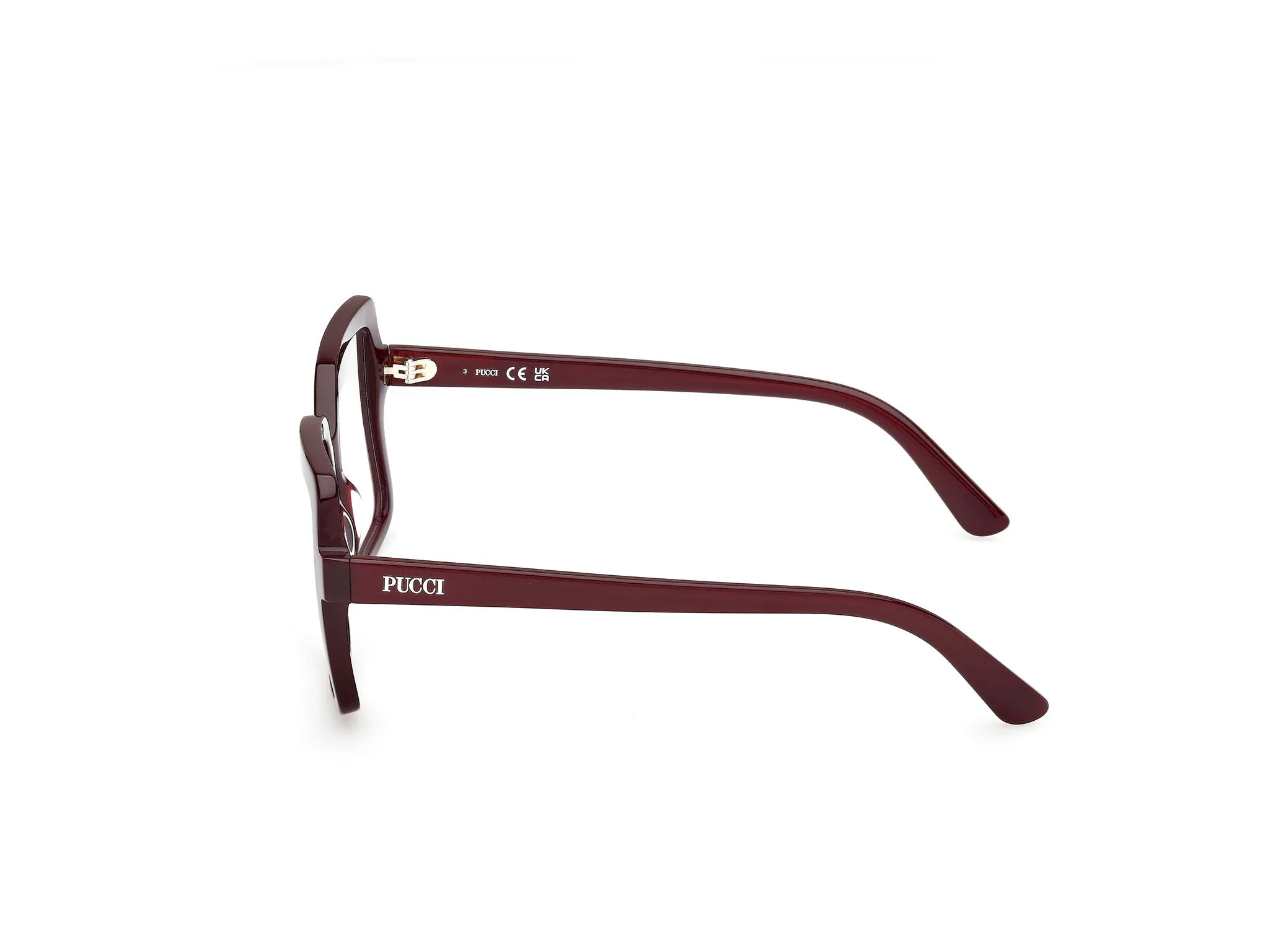 Emilio Pucci EP5265 69 Montature da vista Acetato Bordeaux Squadrata Normale - immagine 3
