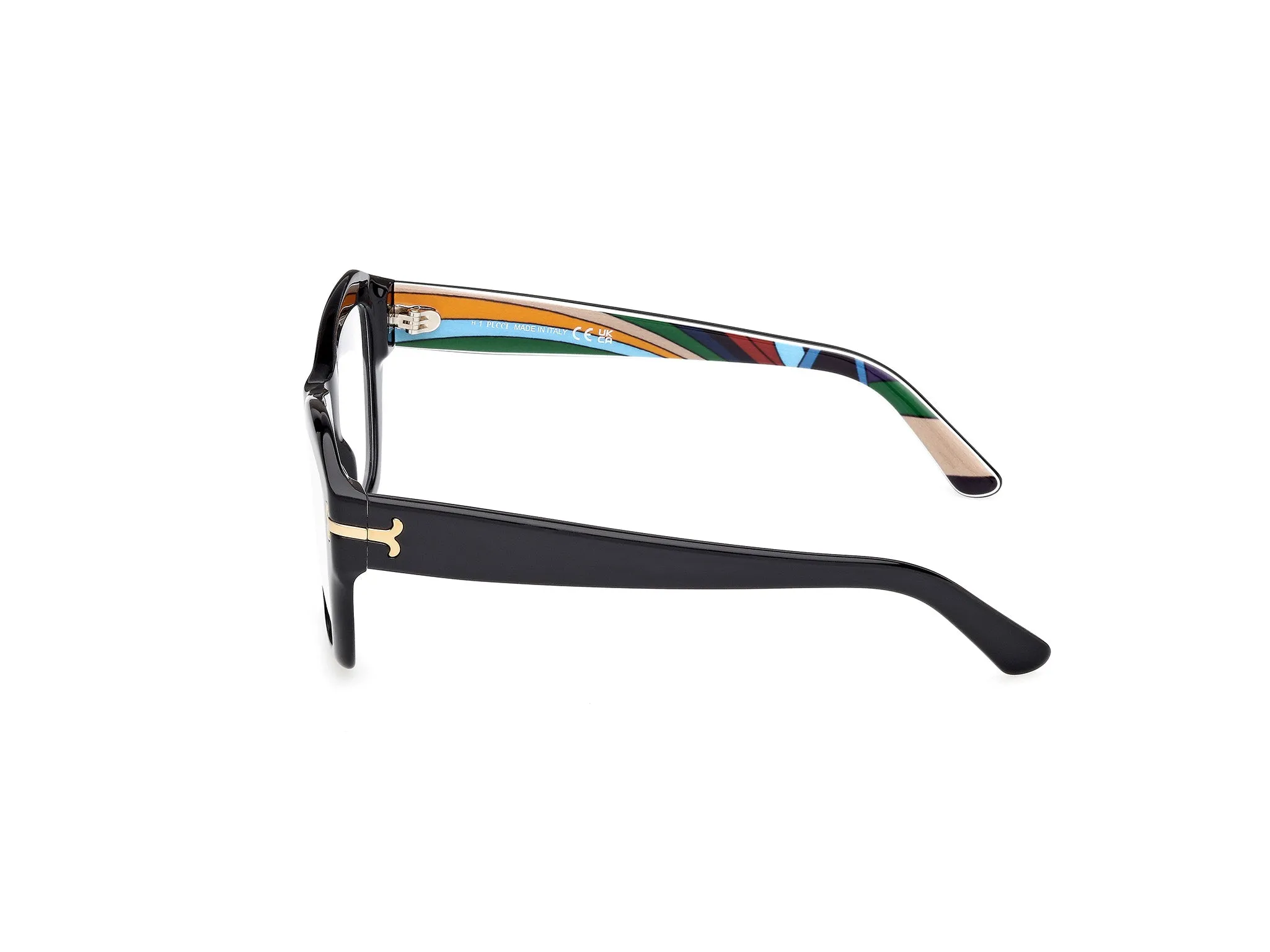 Emilio Pucci EP5264 5 Montature da vista Acetato Nero Geometrica Normale - immagine 3