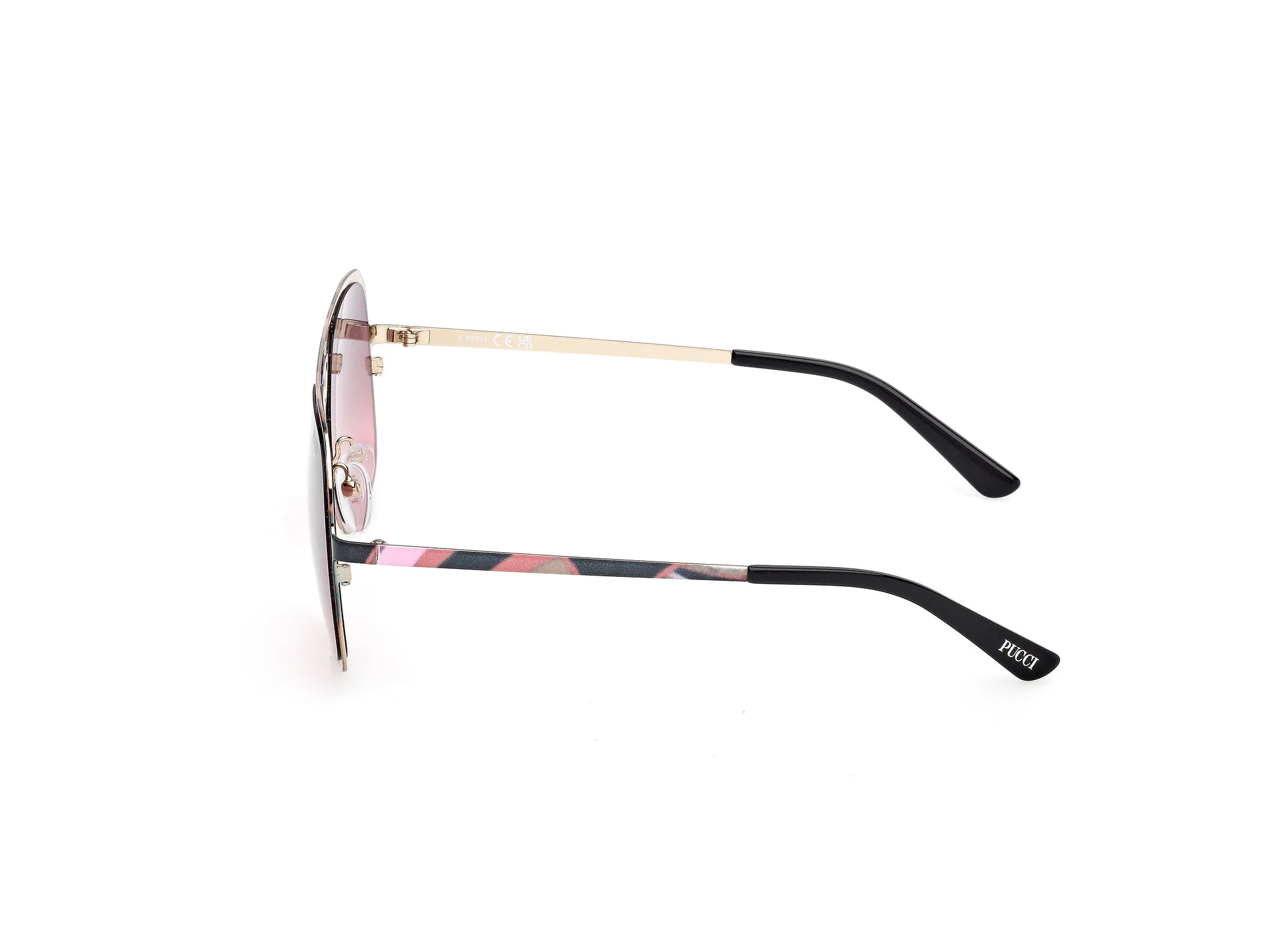 Emilio Pucci EP0238 99T Occhiali da sole Metallo Squadrata Normale - immagine 3