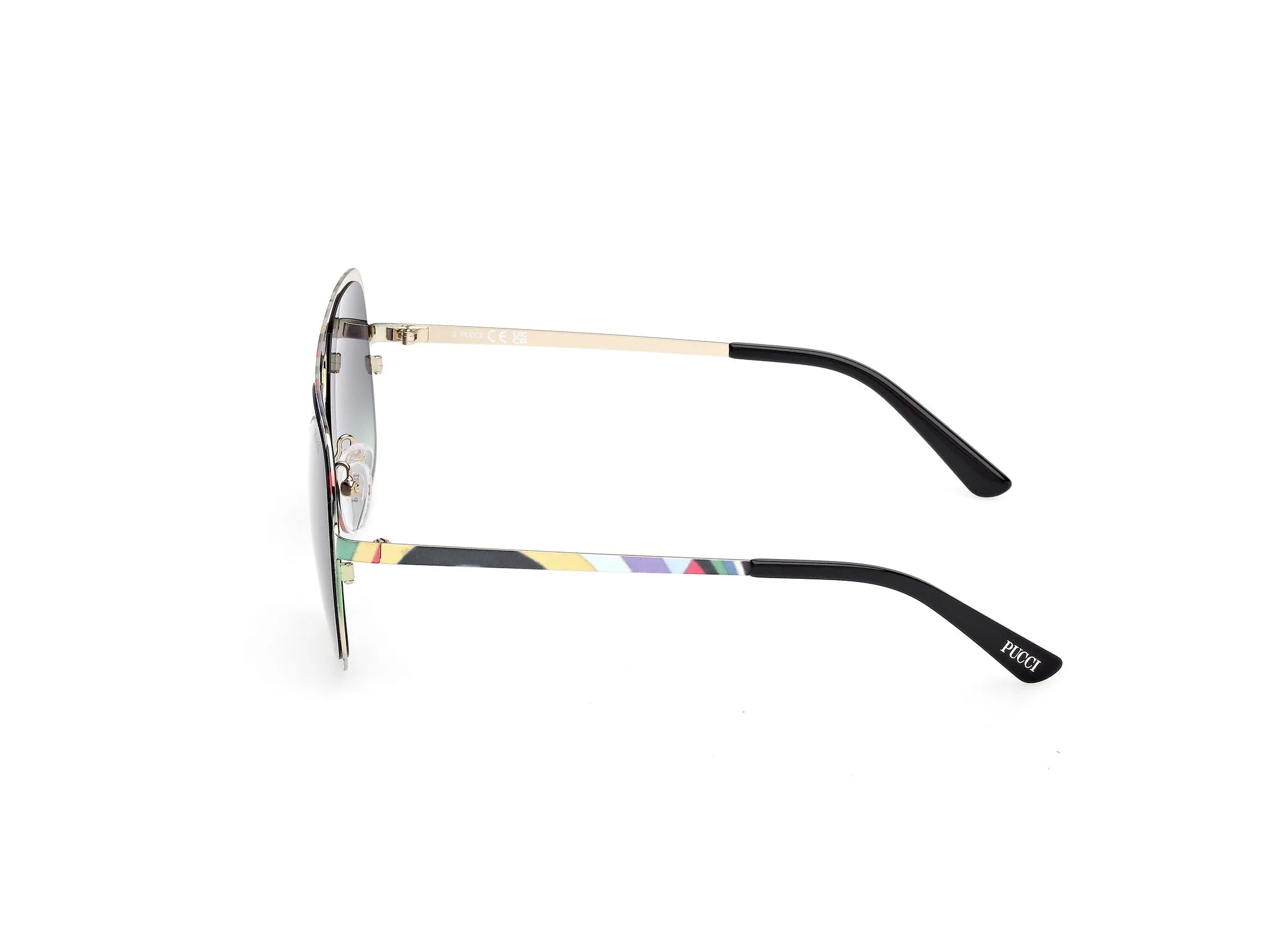 Emilio Pucci EP0238 99B Occhiali da sole Metallo Squadrata Normale - immagine 3