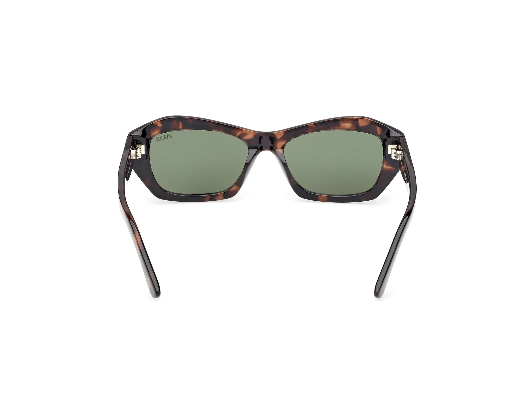 Emilio Pucci EP0235 55N Occhiali da sole Acetato Havana Verde Geometrica Normale - immagine 4