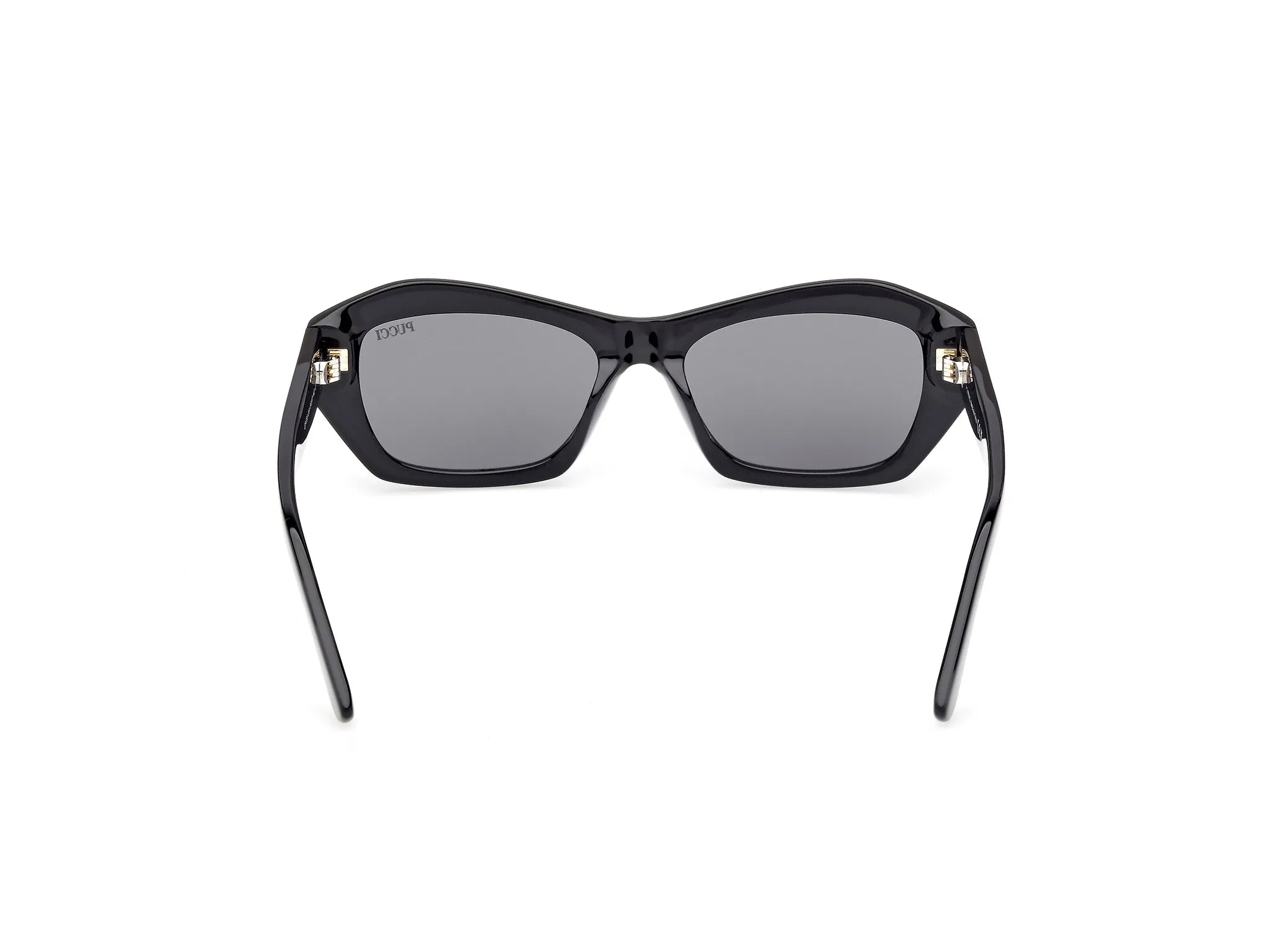 Emilio Pucci EP0235 01A Occhiali da sole Acetato Nero Fumo Geometrica Normale - immagine 4