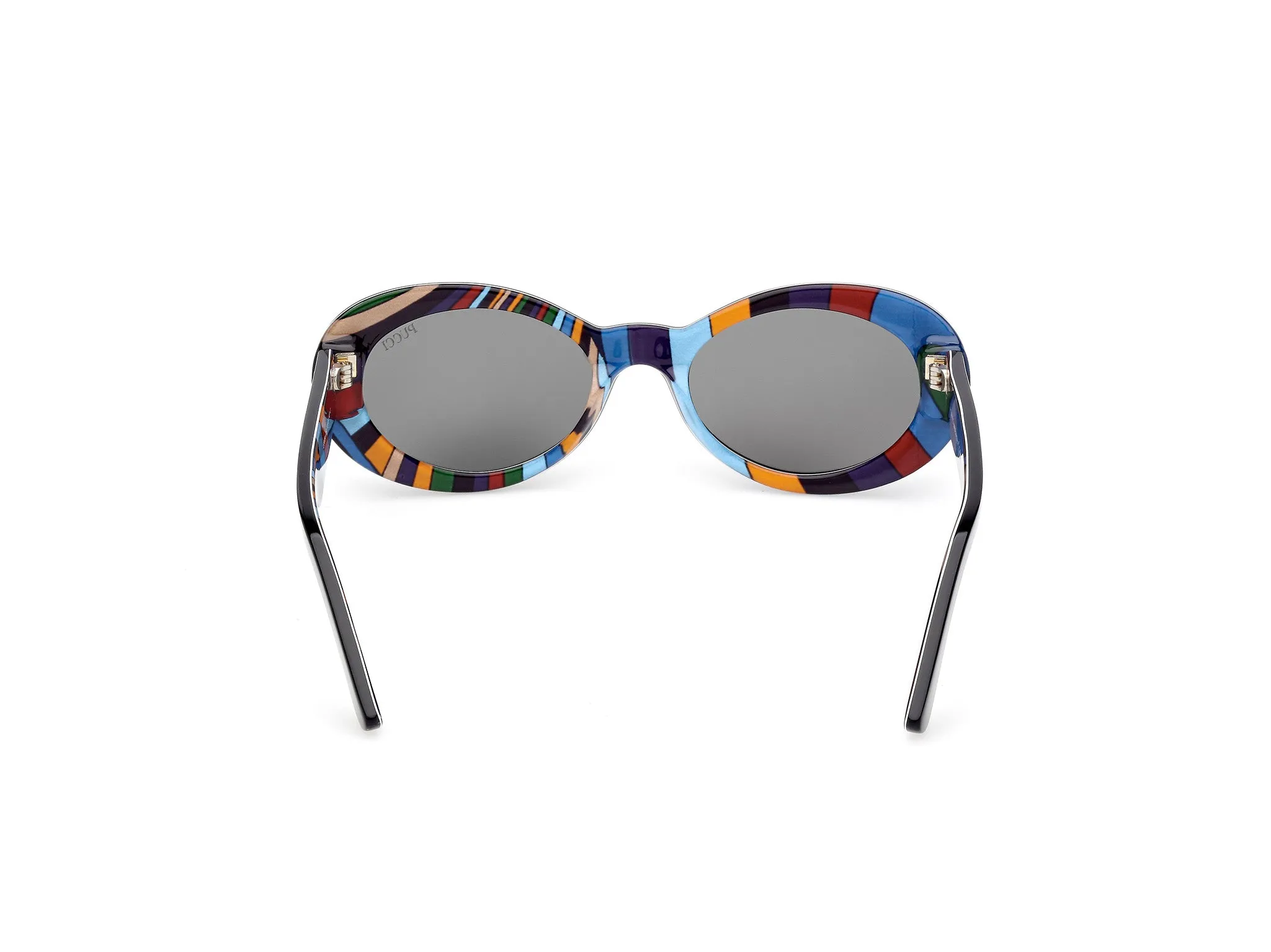 Emilio Pucci EP0234 05A Occhiali da sole Acetato Nero Fumo Rotonda Normale - immagine 4