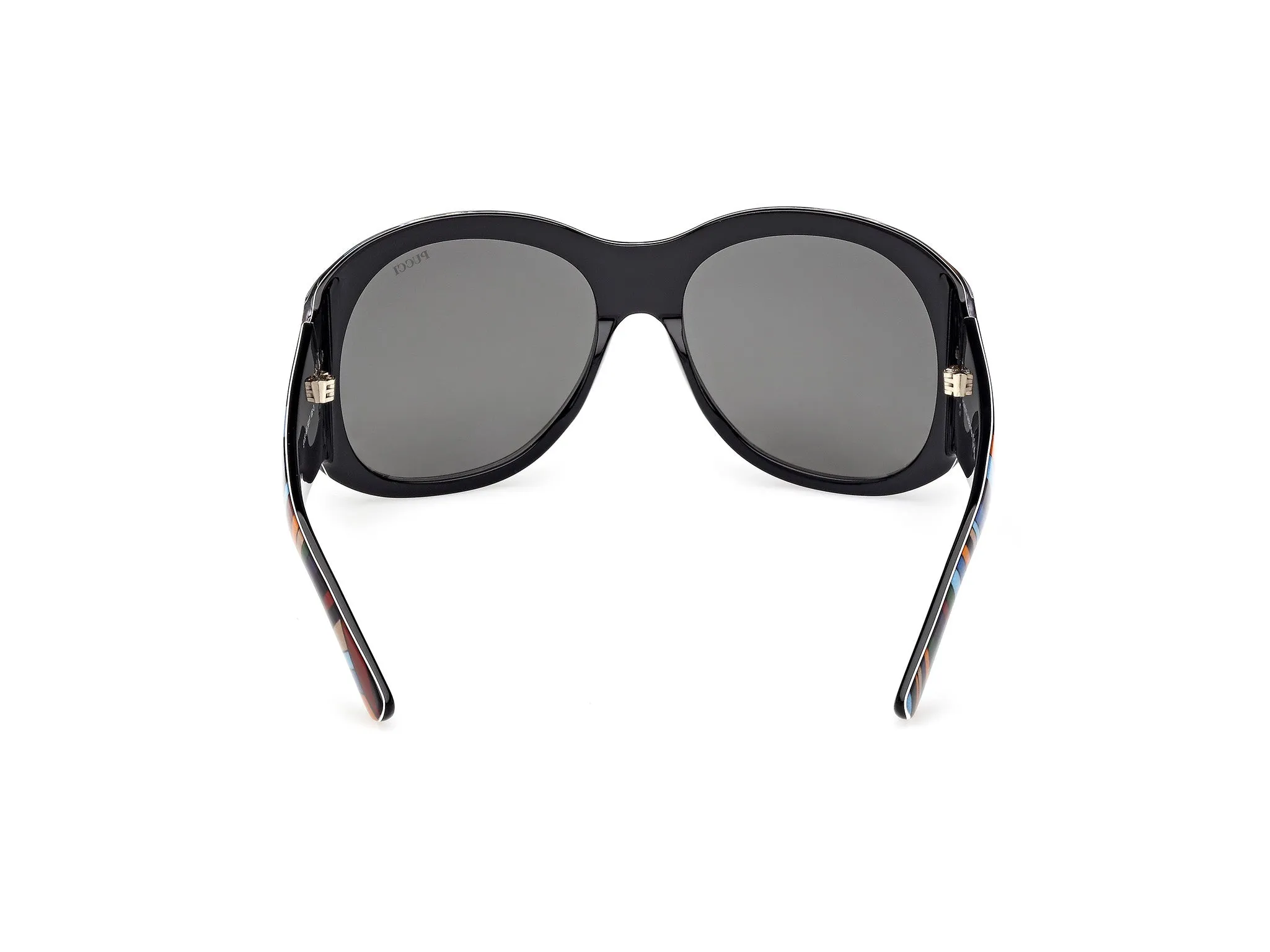 Emilio Pucci EP0233 99A Occhiali da sole Acetato Fantasia Fumo Geometrica Normale - immagine 4