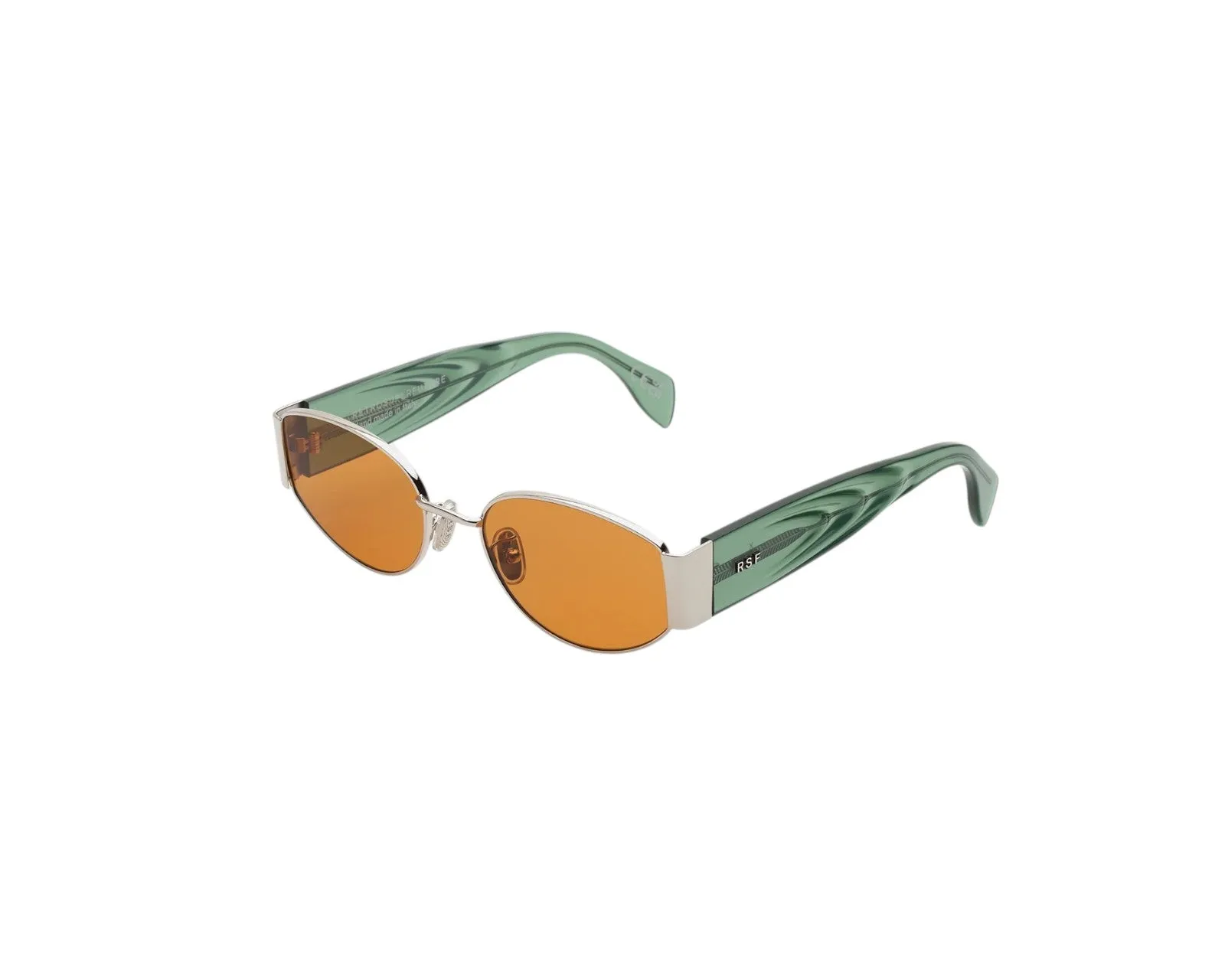 Retrosuperfuture PT5 X SAGE Occhiali da sole Metallo Verde Marrone Rotonda Normale - immagine 1