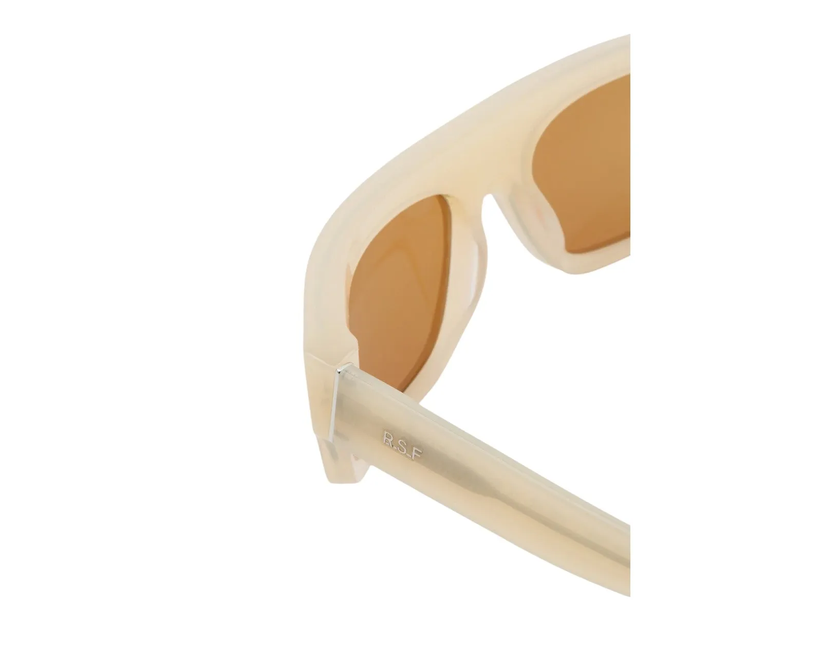 Retrosuperfuture 4B0 ZAM CREMOSO Occhiali da sole outlet Acetato Crema Marrone Normale - immagine 3