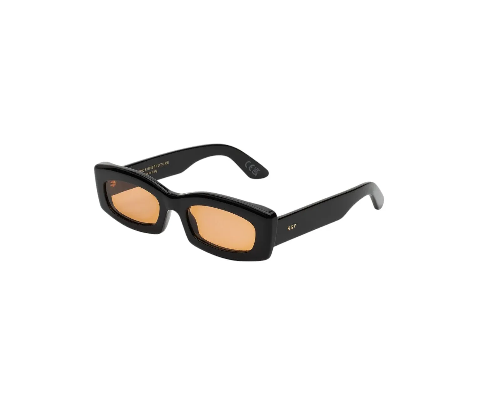 Retrosuperfuture JJ9 ZAGA REFINED Occhiali da sole Acetato Nero Marrone Squadrata Normale - immagine 1