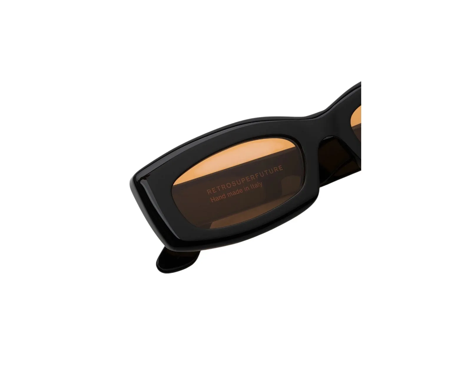 Retrosuperfuture JJ9 ZAGA REFINED Occhiali da sole Acetato Nero Marrone Squadrata Normale - immagine 3