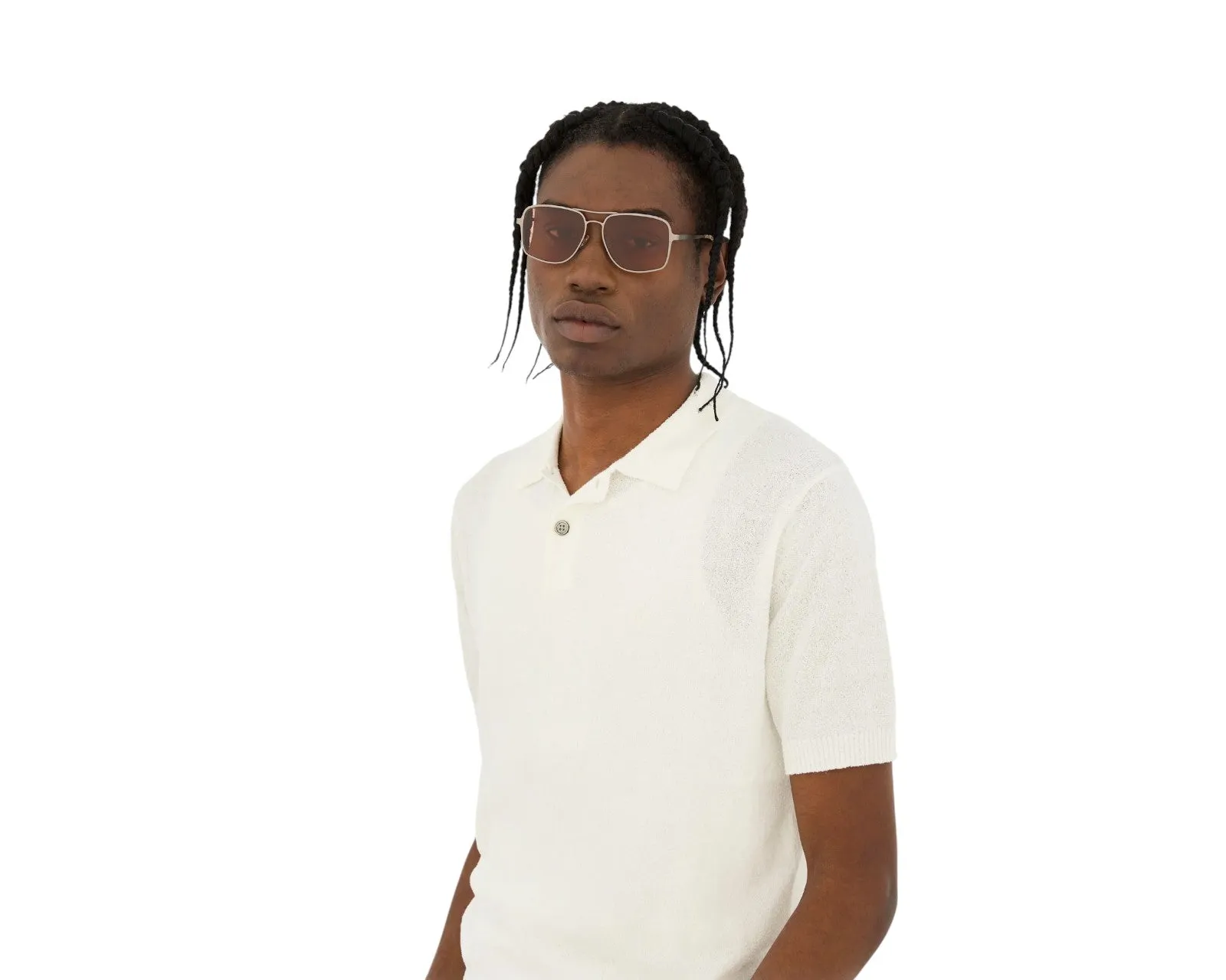 Retrosuperfuture OKZ SPLIFF BOOGIE Occhiali da sole Acetato Rosso Rosa Squadrata Normale - immagine 4