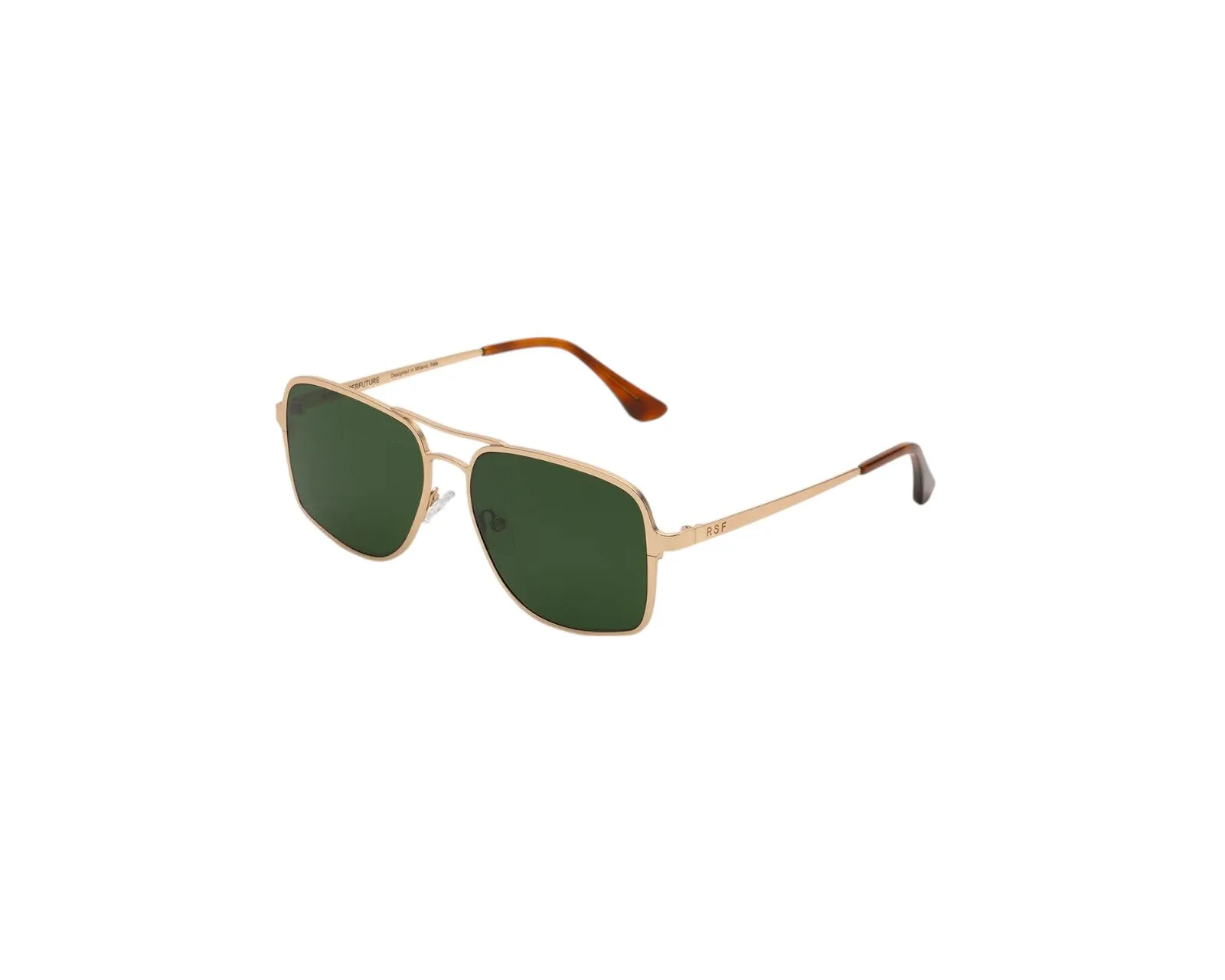 Retrosuperfuture V3L SPLIFF CLASSICCS Occhiali da sole Acetato Oro Verde Squadrata Normale - immagine 1
