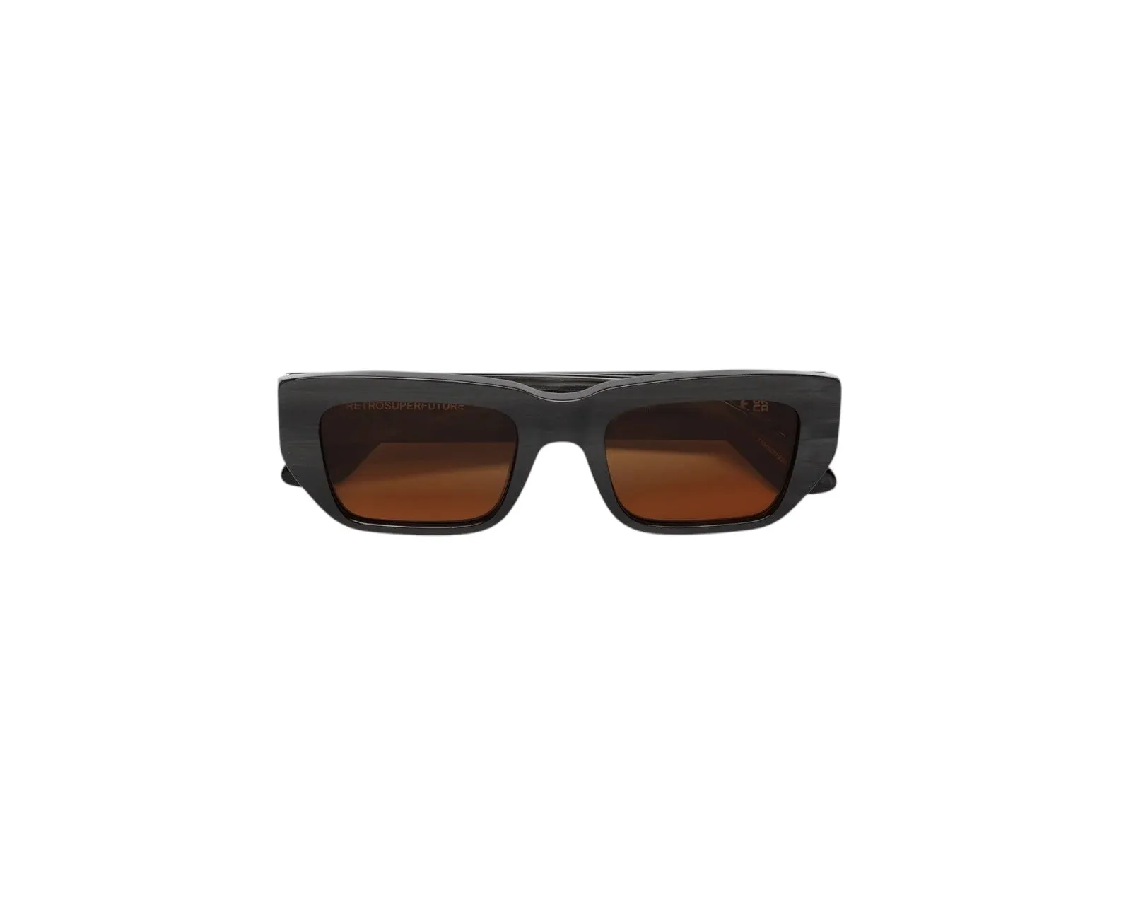 Retrosuperfuture JWE RA BLACK CAT Occhiali da sole Acetato Nero Marrone Squadrata - immagine 2
