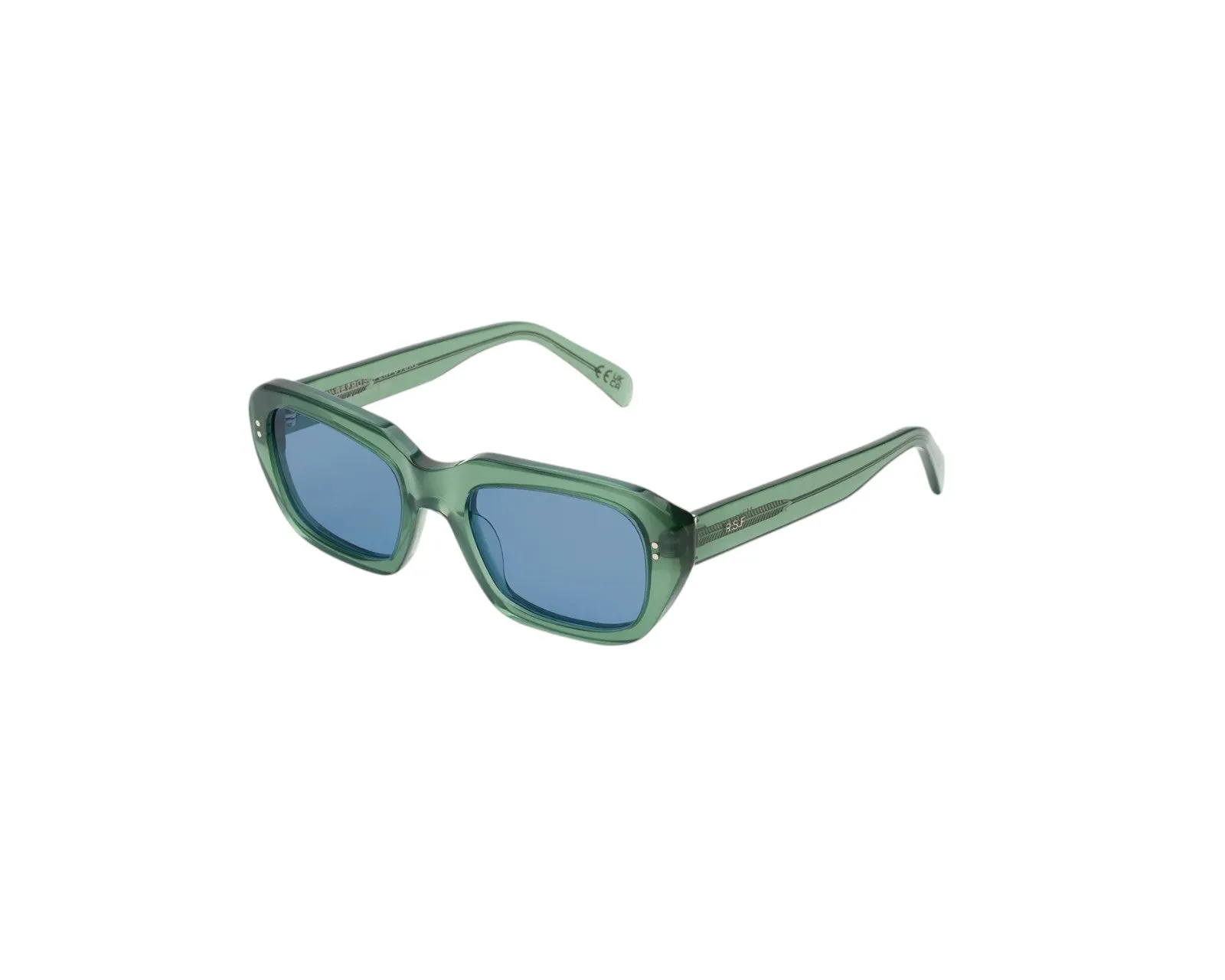Retrosuperfuture 7P9 MILES SAGE Occhiali da sole Acetato Verde Azzurro Squadrata Normale - immagine 1
