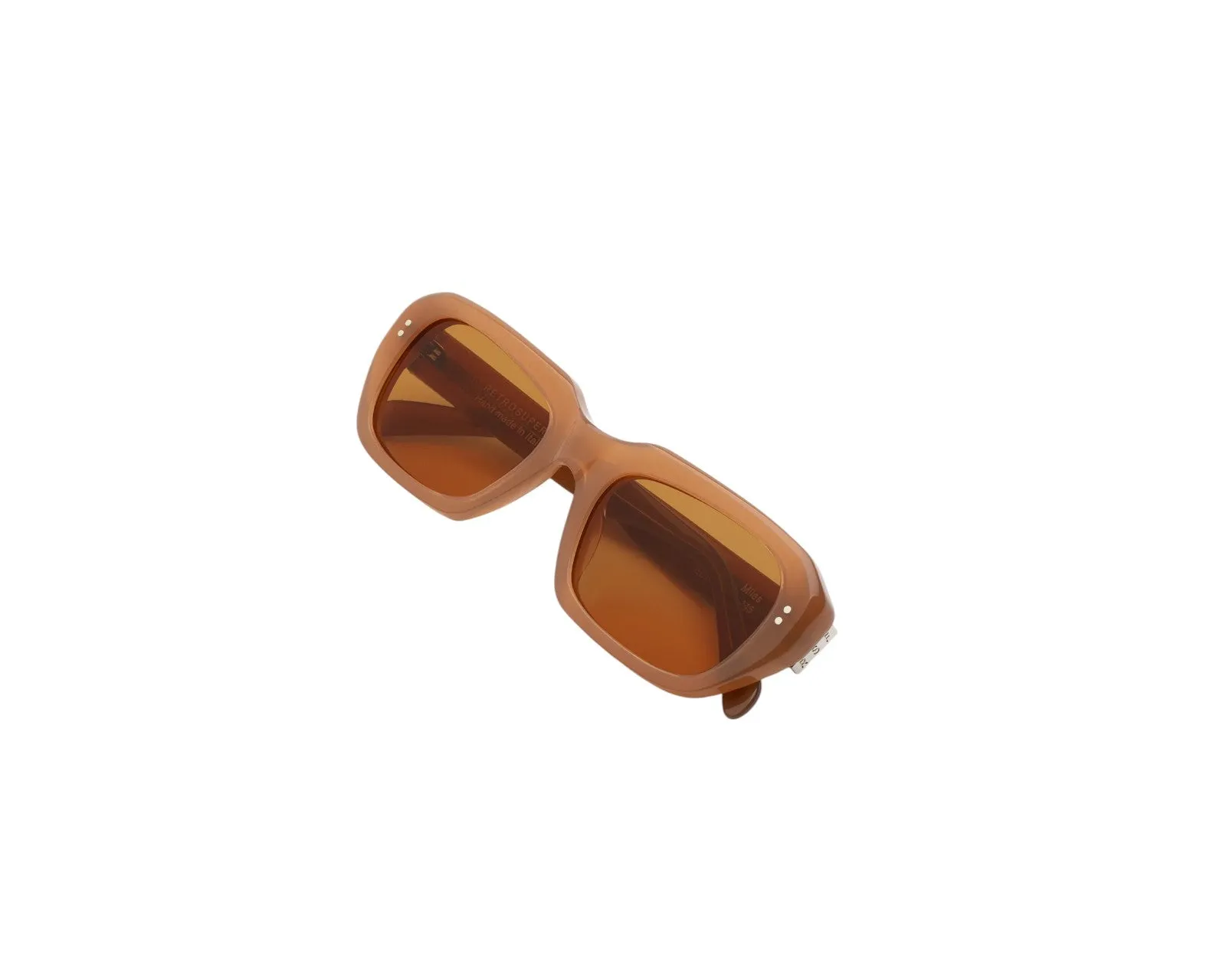 Retrosuperfuture ELV MILES COLA Occhiali da sole Acetato Arancione Marrone Squadrata Normale - immagine 3