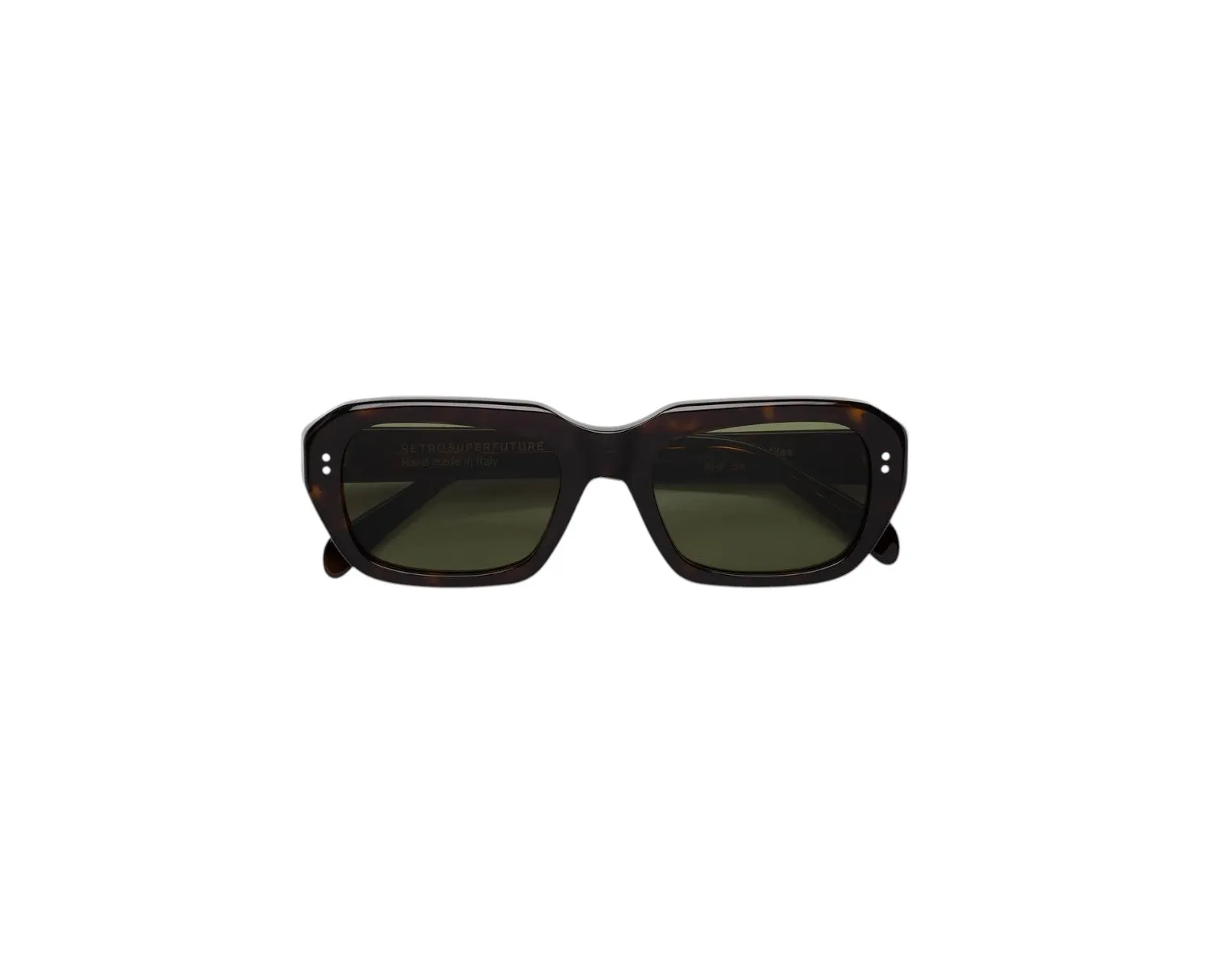 Retrosuperfuture RHP MILES 3627 Occhiali da sole Acetato Havana Verde Squadrata Normale - immagine 2