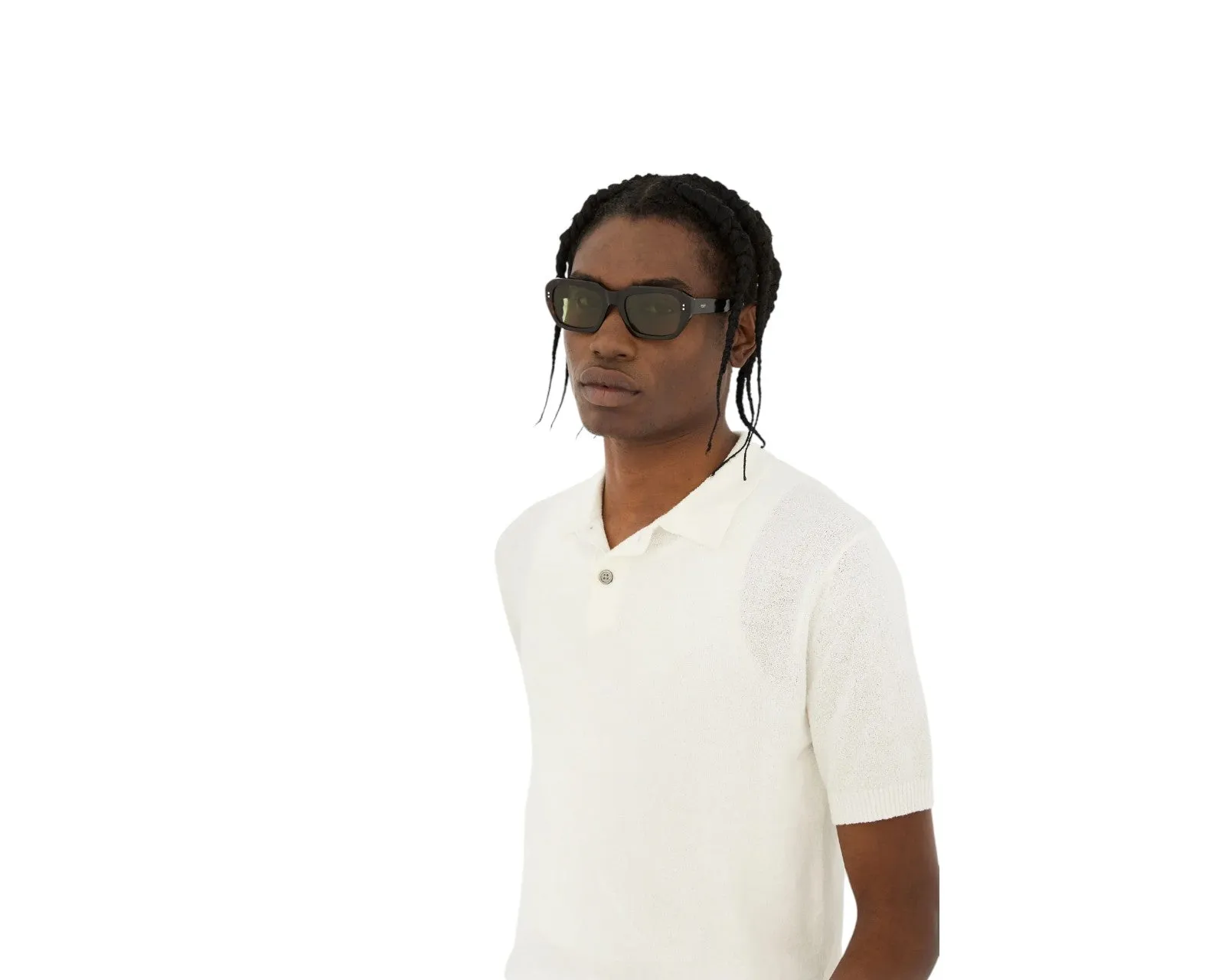 Retrosuperfuture RHP MILES 3627 Occhiali da sole Acetato Havana Verde Squadrata Normale - immagine 3