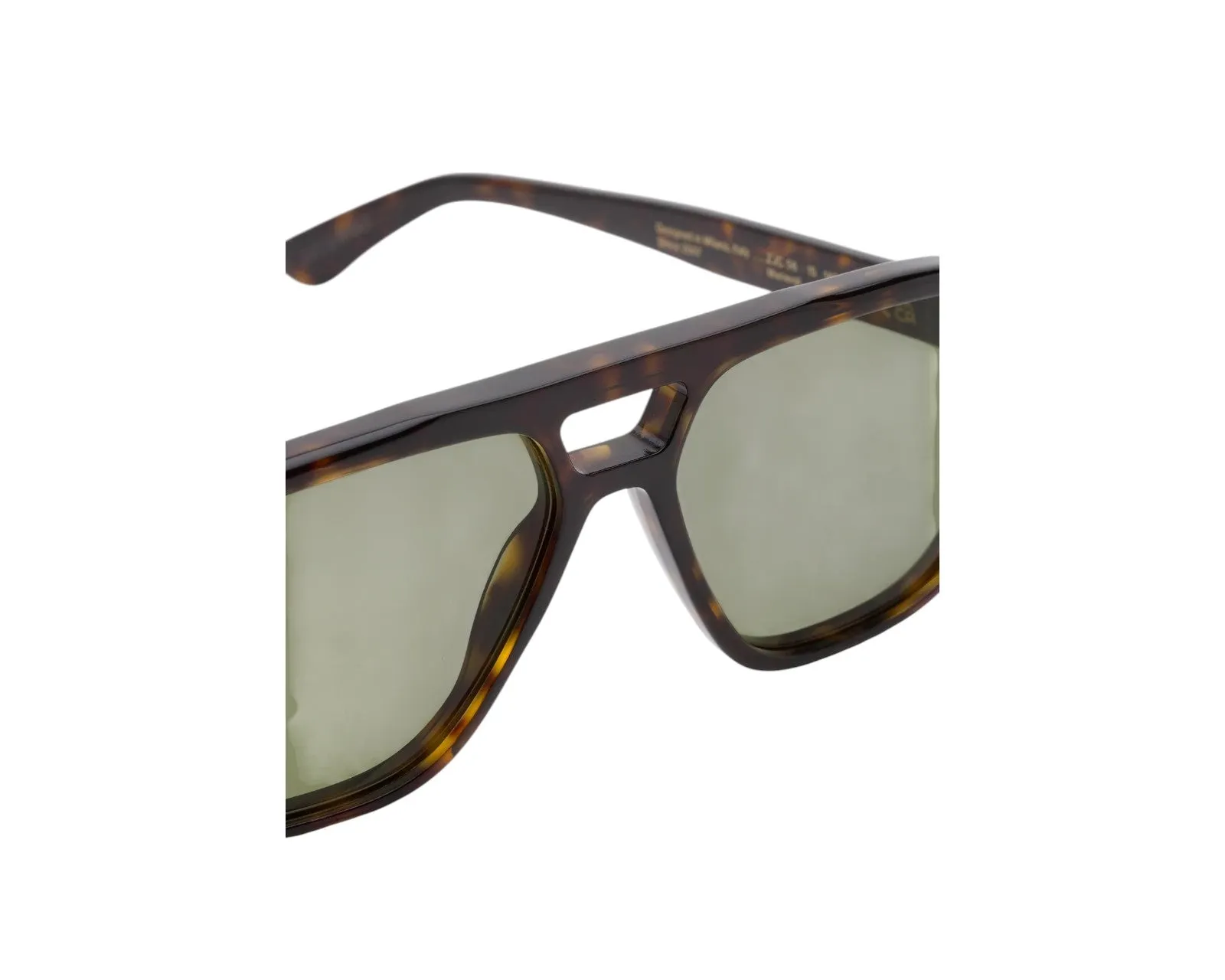Retrosuperfuture ZJC MANEVAL HAVANA Occhiali da sole Acetato Havana Verde Squadrata Normale - immagine 2