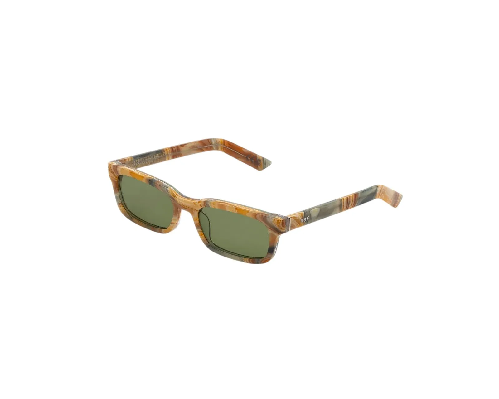Retrosuperfuture F0O GESTO BOOGIE Occhiali da sole Acetato Beige Verde Squadrata Normale - immagine 1