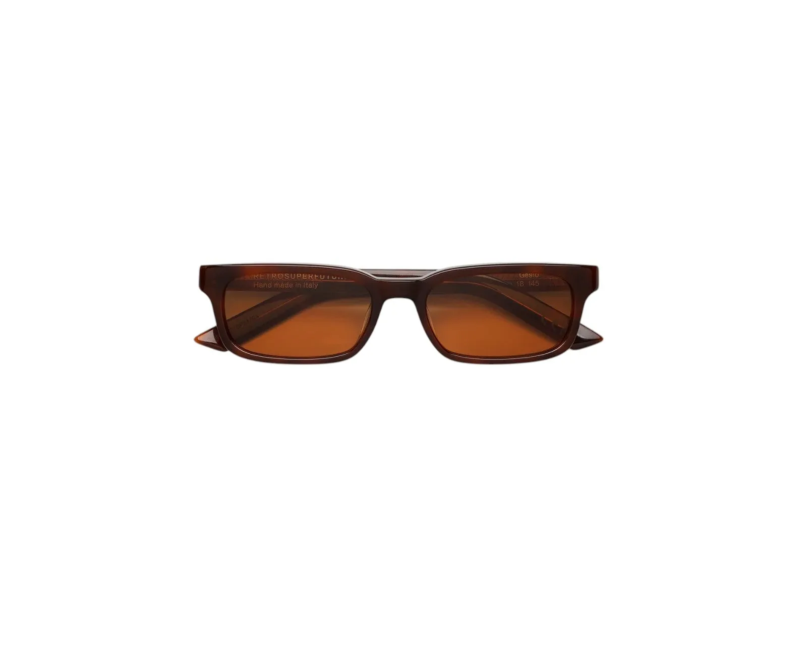 Retrosuperfuture 1RA GESTO HAVANA DIVERSA Occhiali da sole Acetato Havana Marrone Squadrata Normale - immagine 2