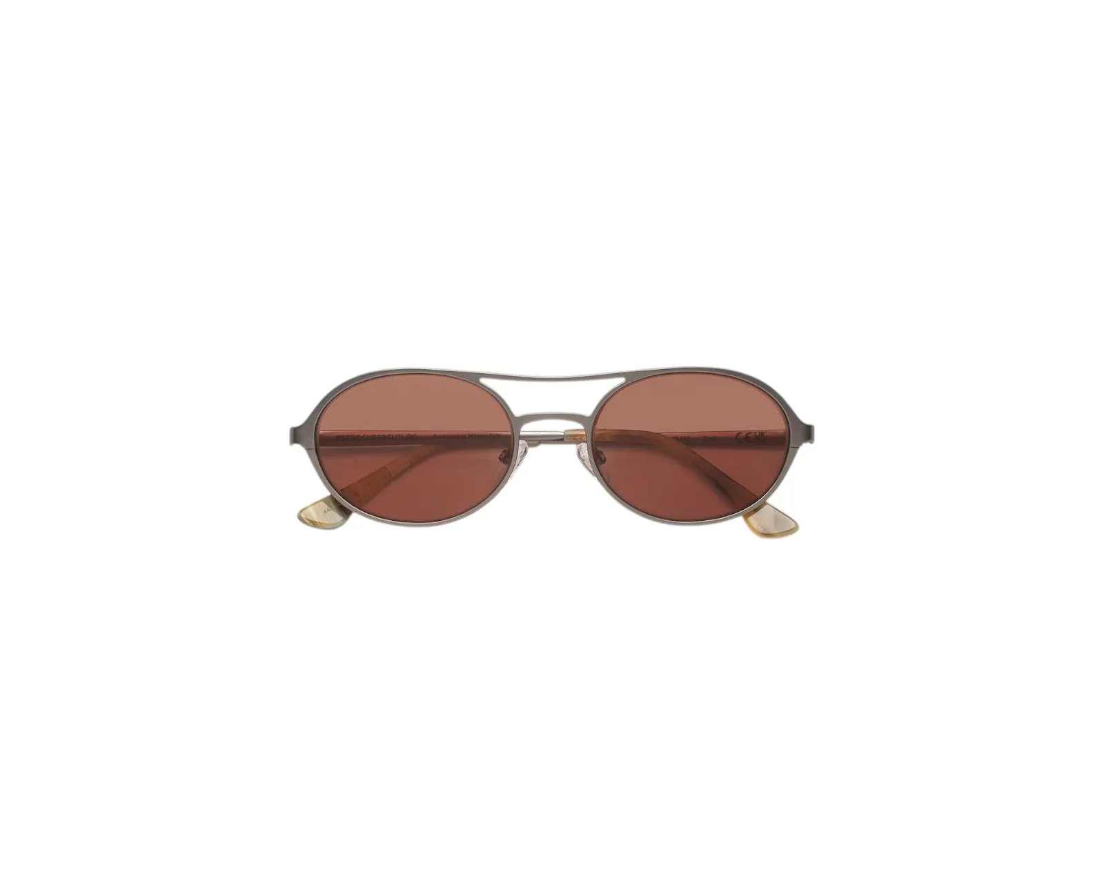 Retrosuperfuture 44R BIRD BOOGIE Occhiali da sole Argento Rosa Rotonda Normale - immagine 2