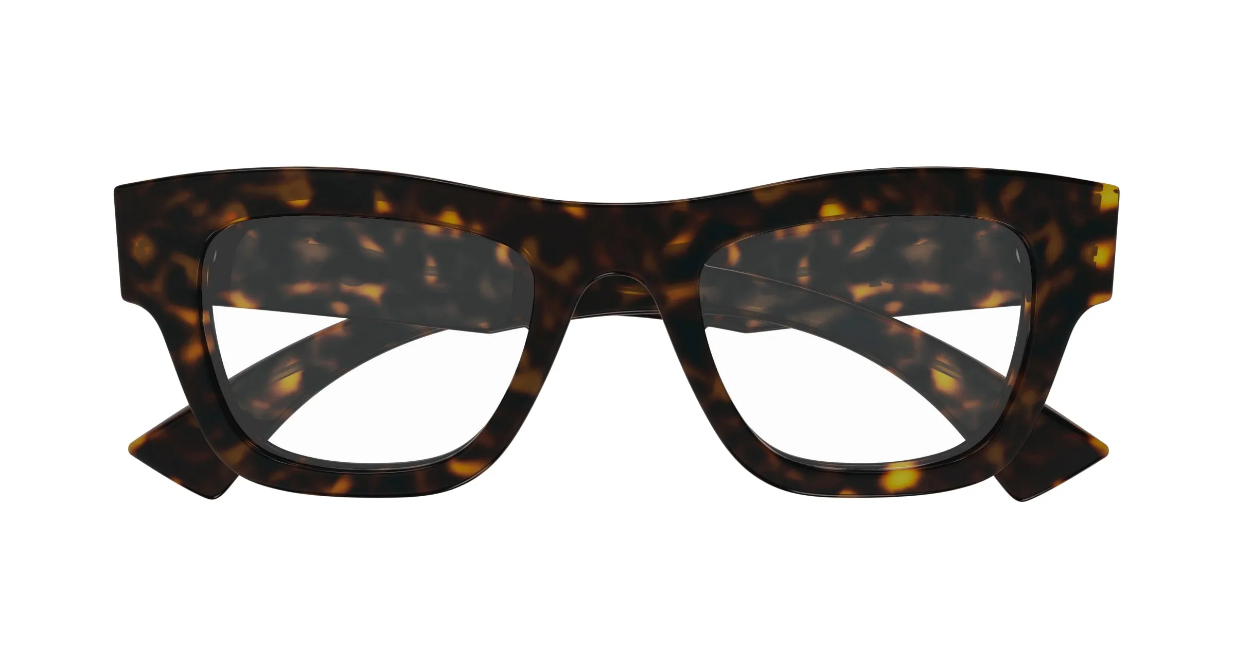 Gucci GG1840O 006 Montature da vista Acetato Havana Trasparente Squadrata - immagine 2