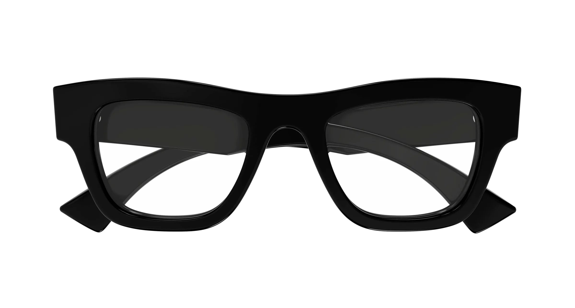 Gucci GG1840O 005 Montature da vista Acetato Nero Trasparente Squadrata - immagine 2