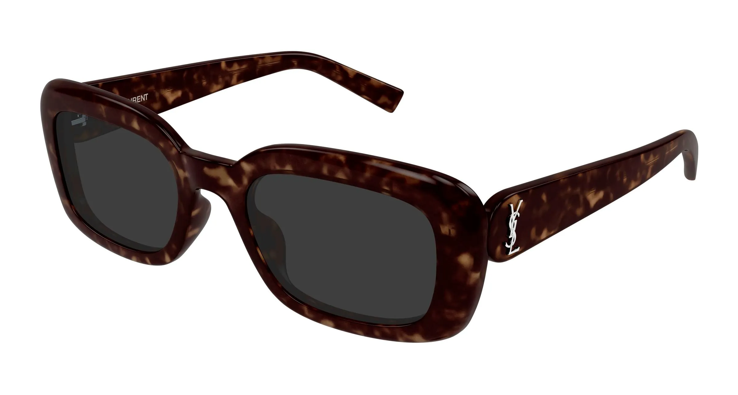 SAINT LAURENT SL M130 006 Occhiali da sole Acetato Havana Grigio Squadrata - immagine 1