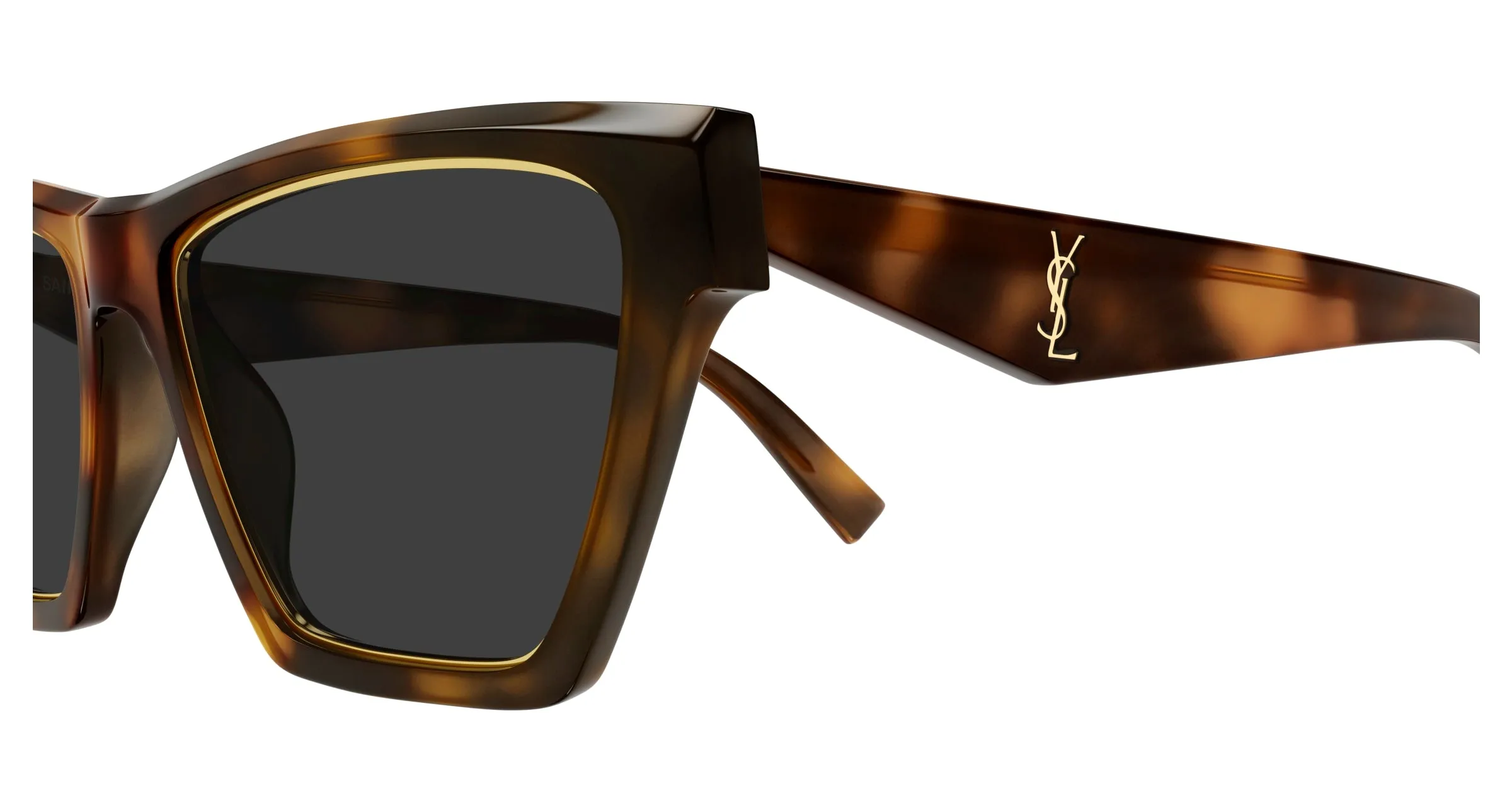 SAINT LAURENT SL M103 RIM 001 Occhiali da sole Acetato Havana Grigio Cat Eye - immagine 3