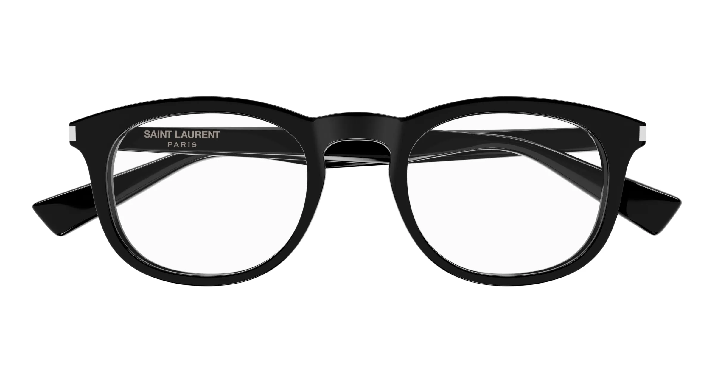 SAINT LAURENT SL 813 001 Montature da vista Acetato Nero Trasparente Squadrata - immagine 2