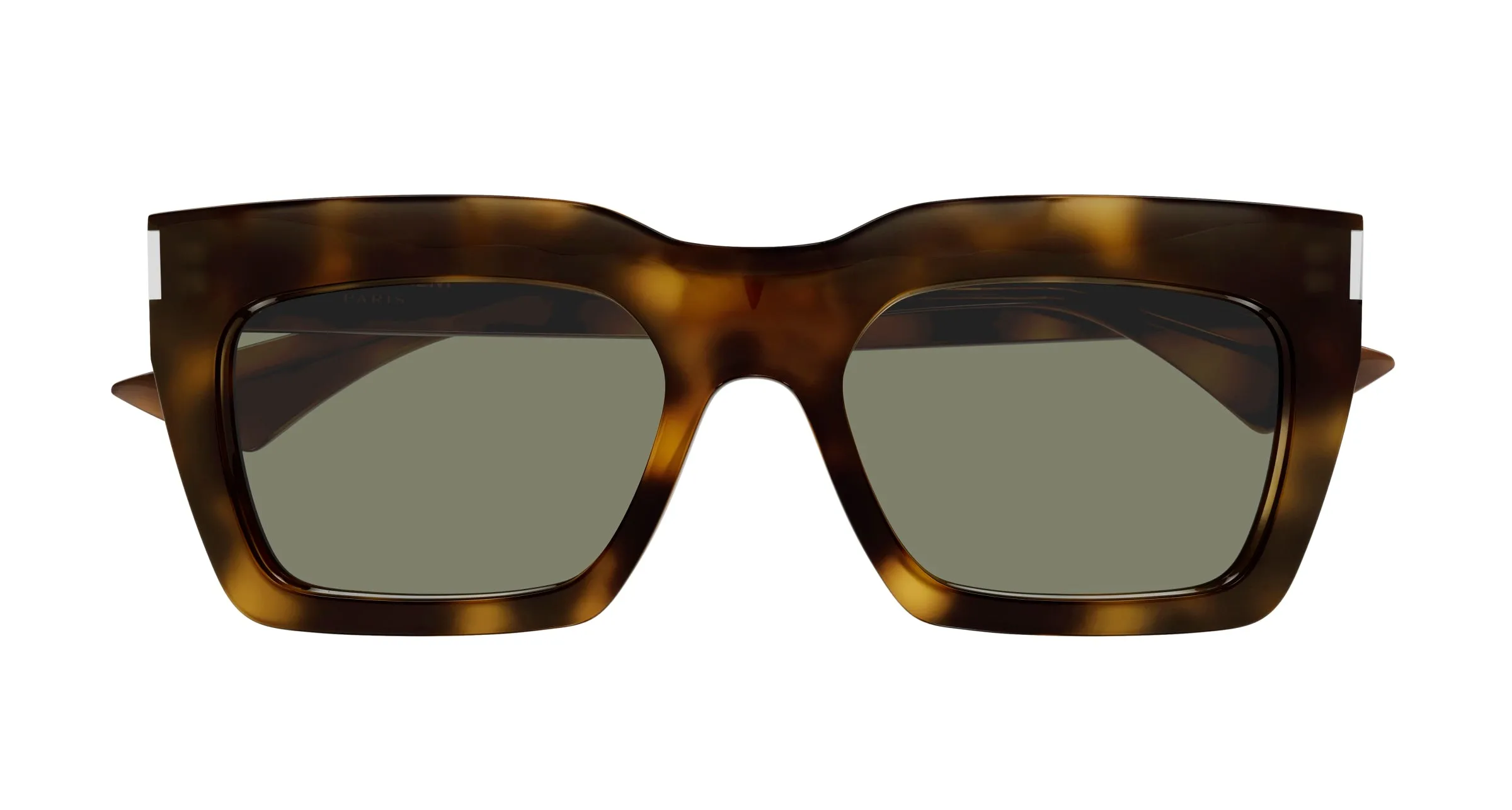 SAINT LAURENT SL 810 003 Occhiali da sole Acetato Havana Verde Squadrata - immagine 2