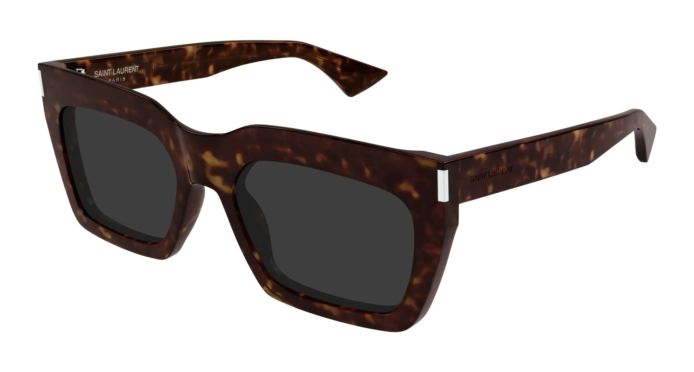 SAINT LAURENT SL 810 002 Occhiali da sole Acetato Havana Grigio Squadrata - immagine 1