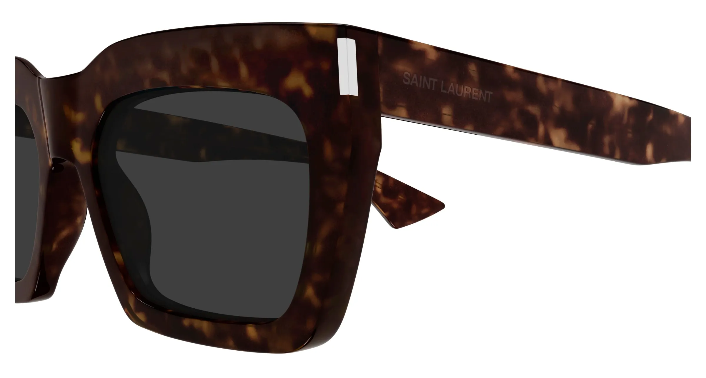 SAINT LAURENT SL 810 002 Occhiali da sole Acetato Havana Grigio Squadrata - immagine 3