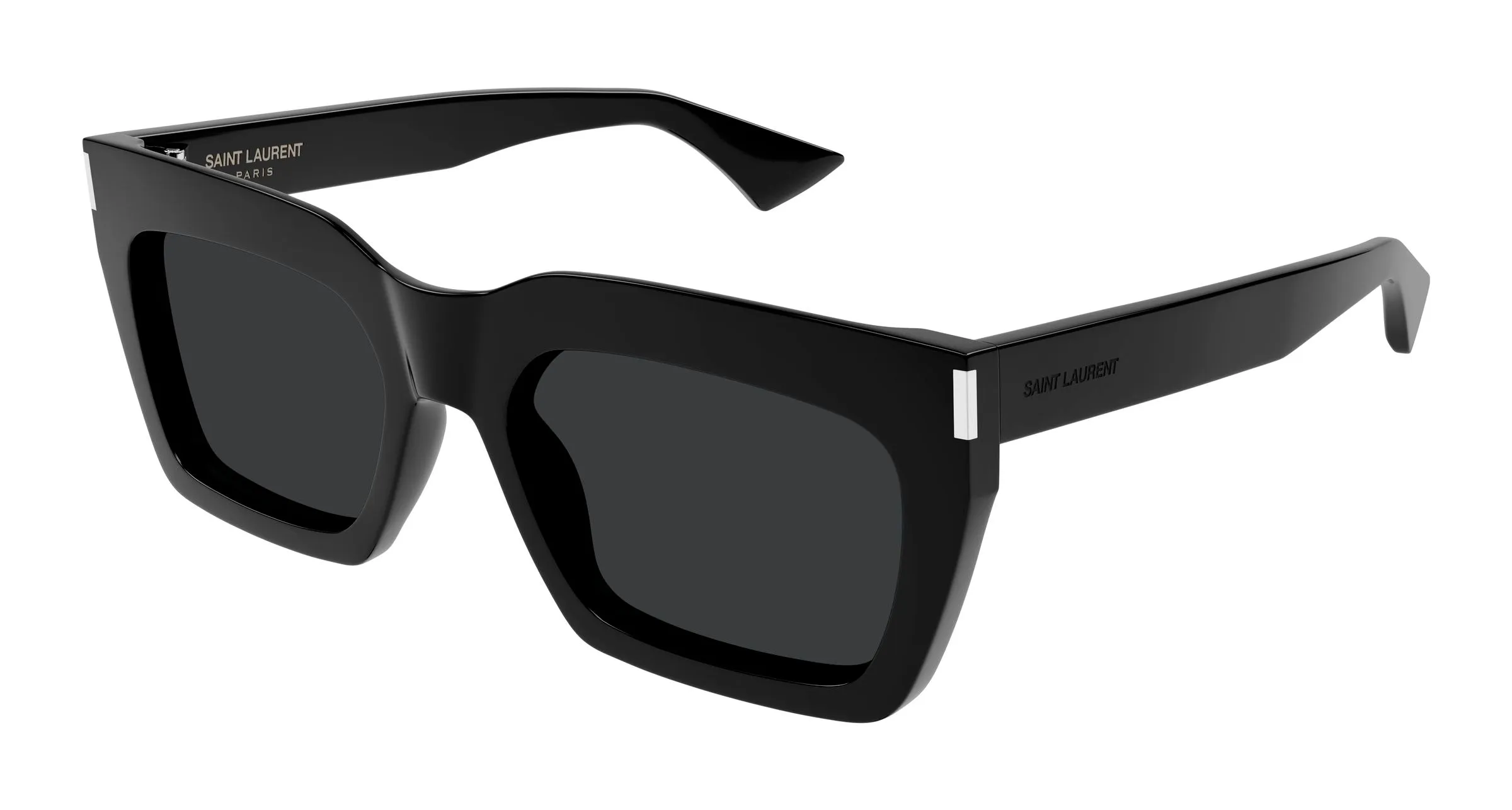 SAINT LAURENT SL 810 001 Occhiali da sole Acetato Nero Nero Squadrata - immagine 1
