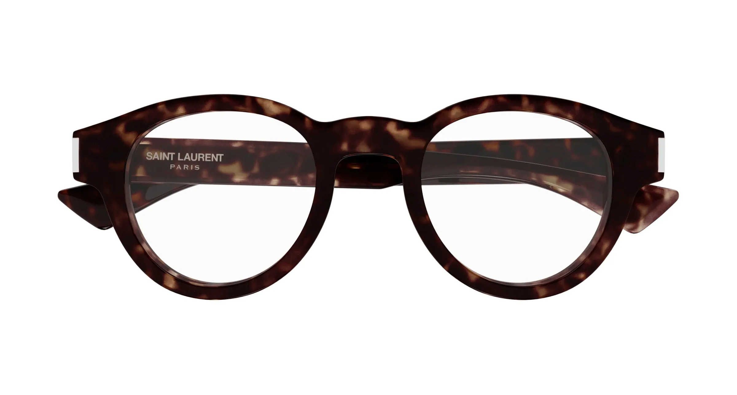 SAINT LAURENT SL 792 002 Montature da vista Acetato Havana Trasparente Rotonda - immagine 2