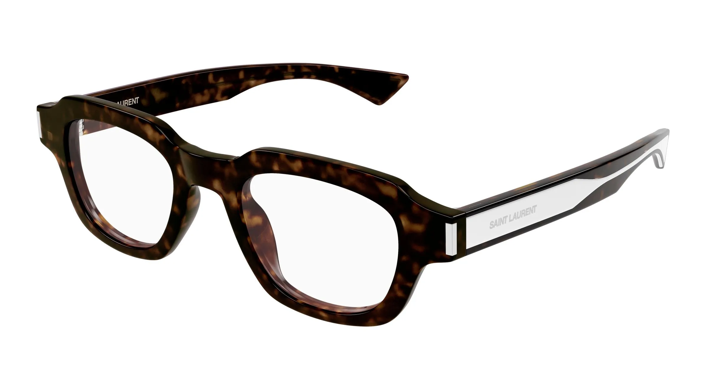 SAINT LAURENT SL 791 OPT 002 Montature da vista Acetato Havana Trasparente Squadrata - immagine 1