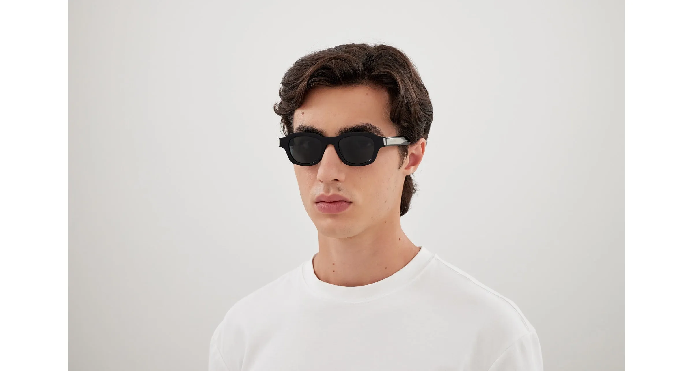 SAINT LAURENT SL 791 001 Occhiali da sole Acetato Nero Nero Squadrata - immagine 4