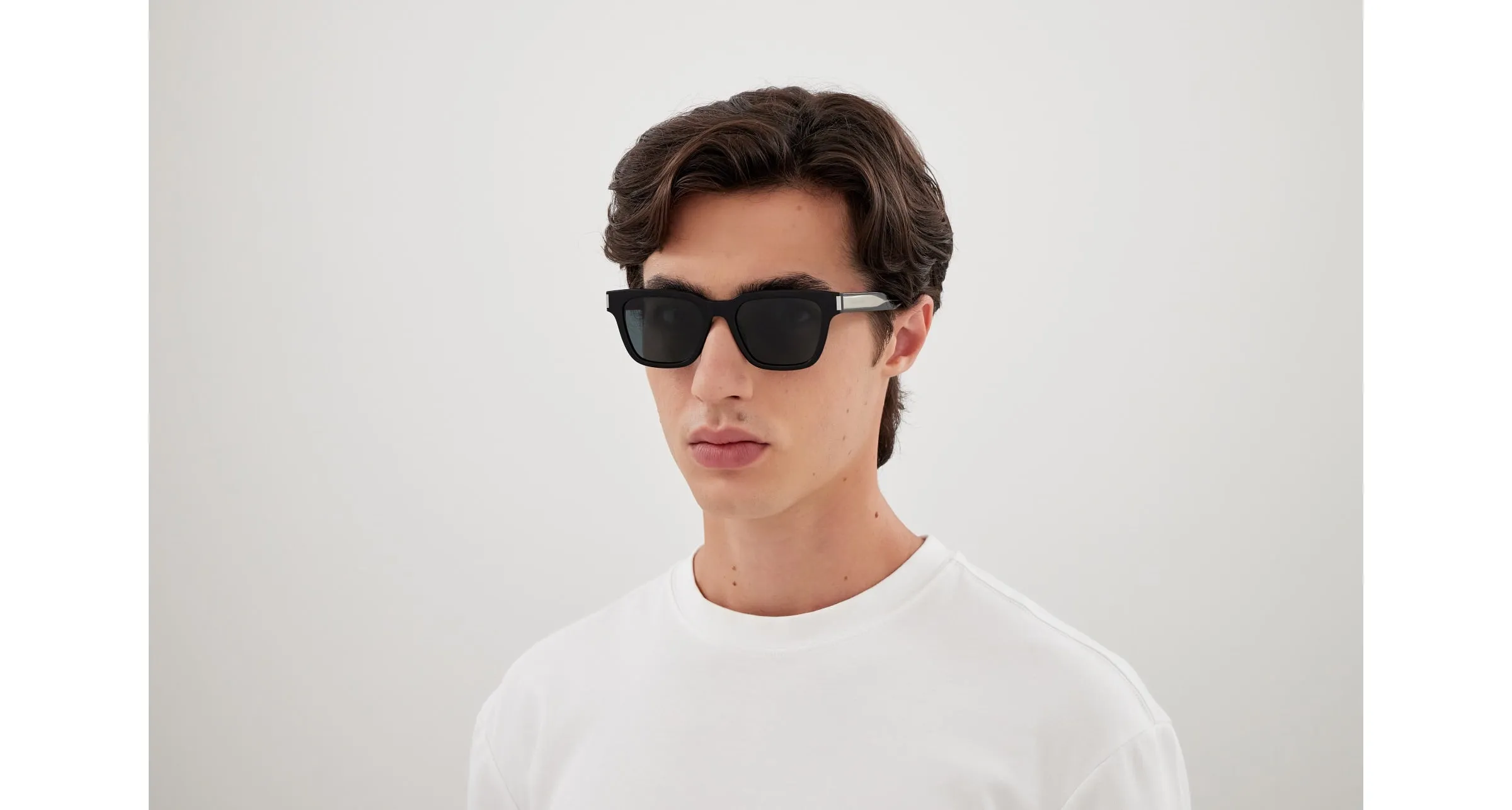 SAINT LAURENT SL 790 001 Occhiali da sole Acetato Nero Nero Squadrata - immagine 4