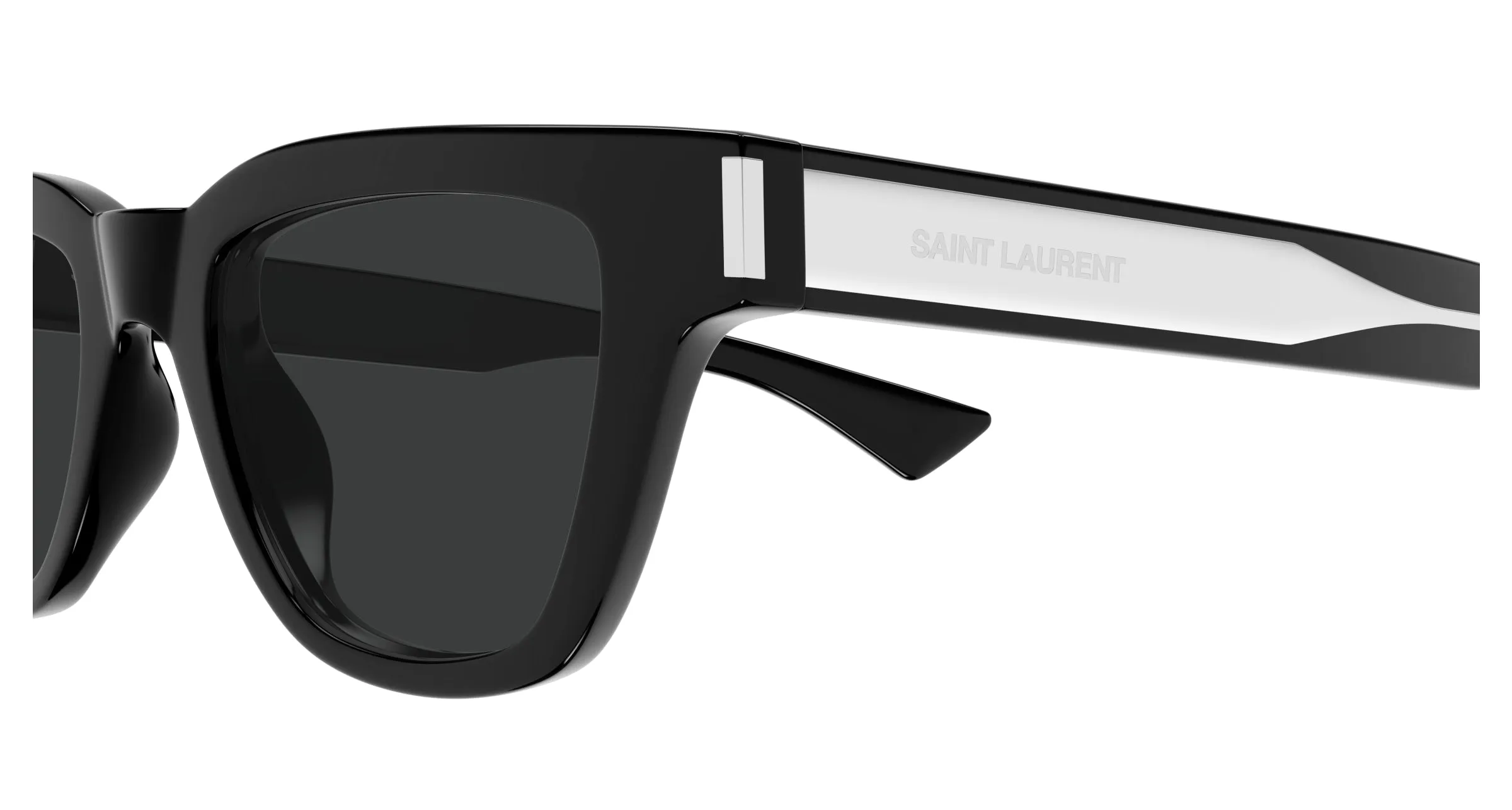 SAINT LAURENT SL 789 JACQUES 001 Occhiali da sole Acetato Nero Nero Squadrata - immagine 3