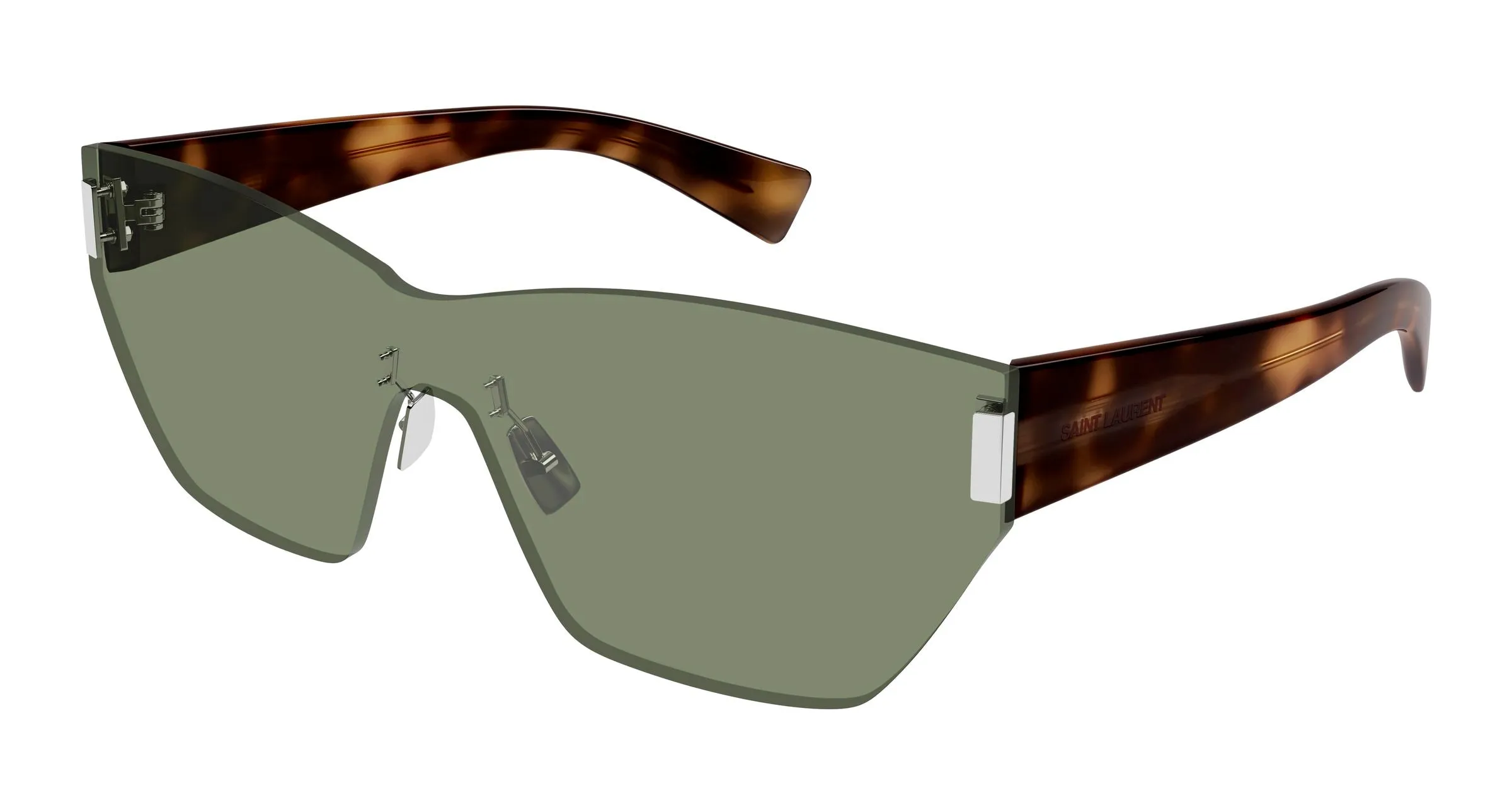 SAINT LAURENT SL 755 002 Occhiali da sole Nylon Verde Verde Cat Eye - immagine 1