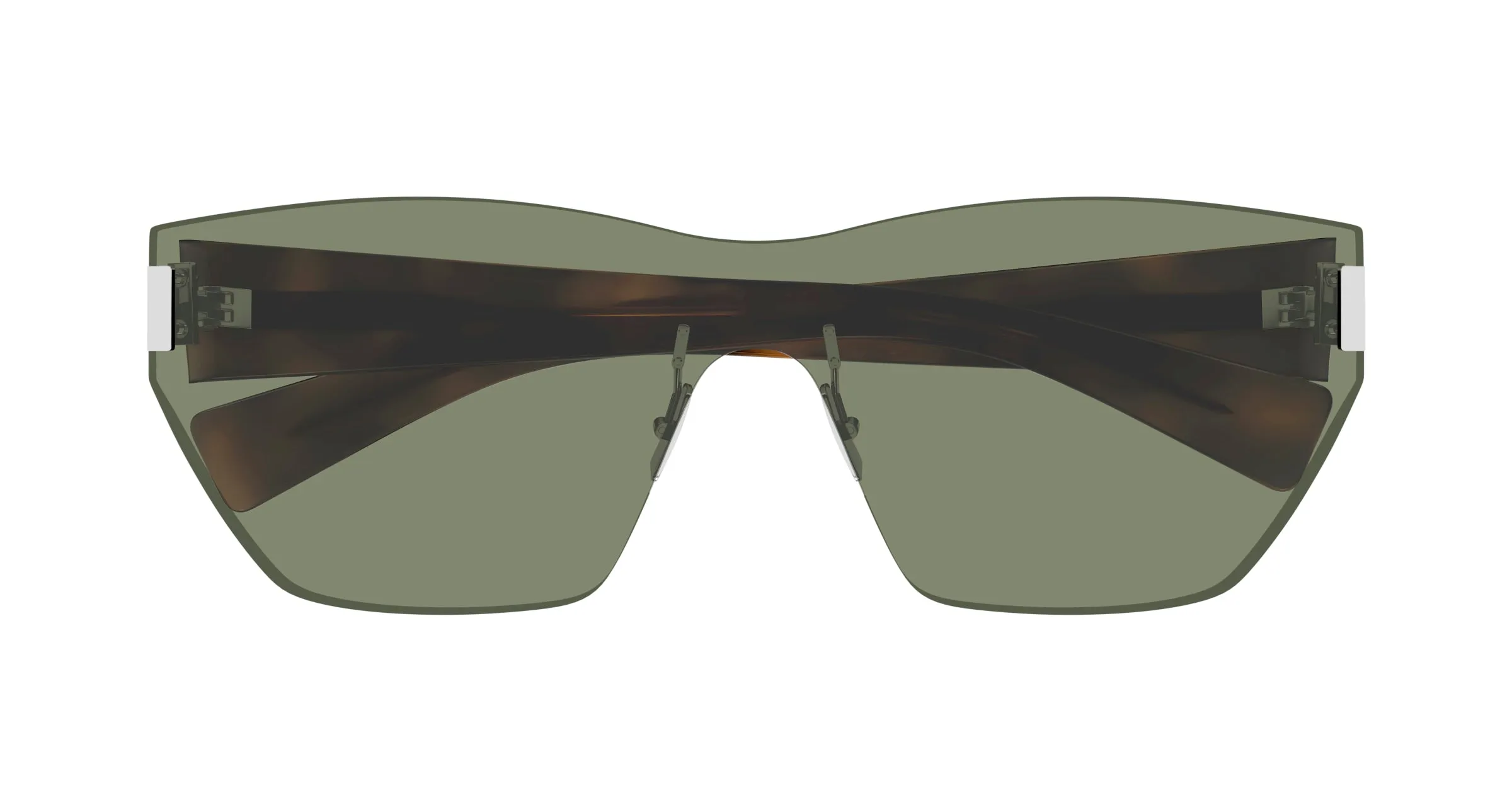 SAINT LAURENT SL 755 002 Occhiali da sole Nylon Verde Verde Cat Eye - immagine 2