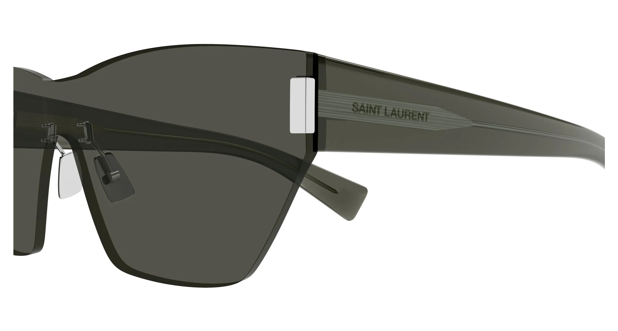 SAINT LAURENT SL 755 001 Occhiali da sole Nylon Grigio Grigio Cat Eye - immagine 3