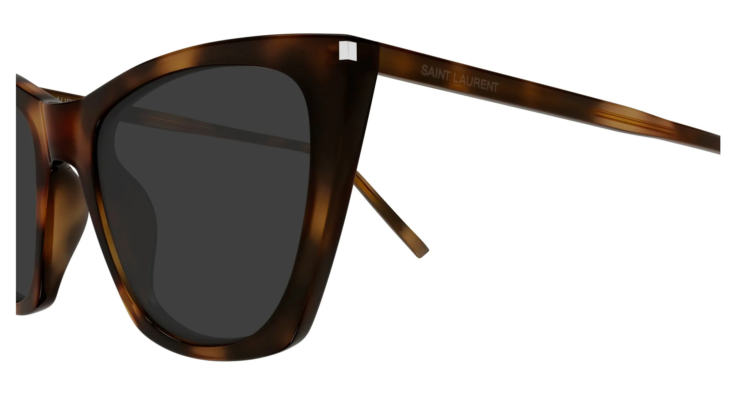 SAINT LAURENT SL 214 KATE THIN 003 Occhiali da sole Acetato Havana Grigio Cat Eye - immagine 3