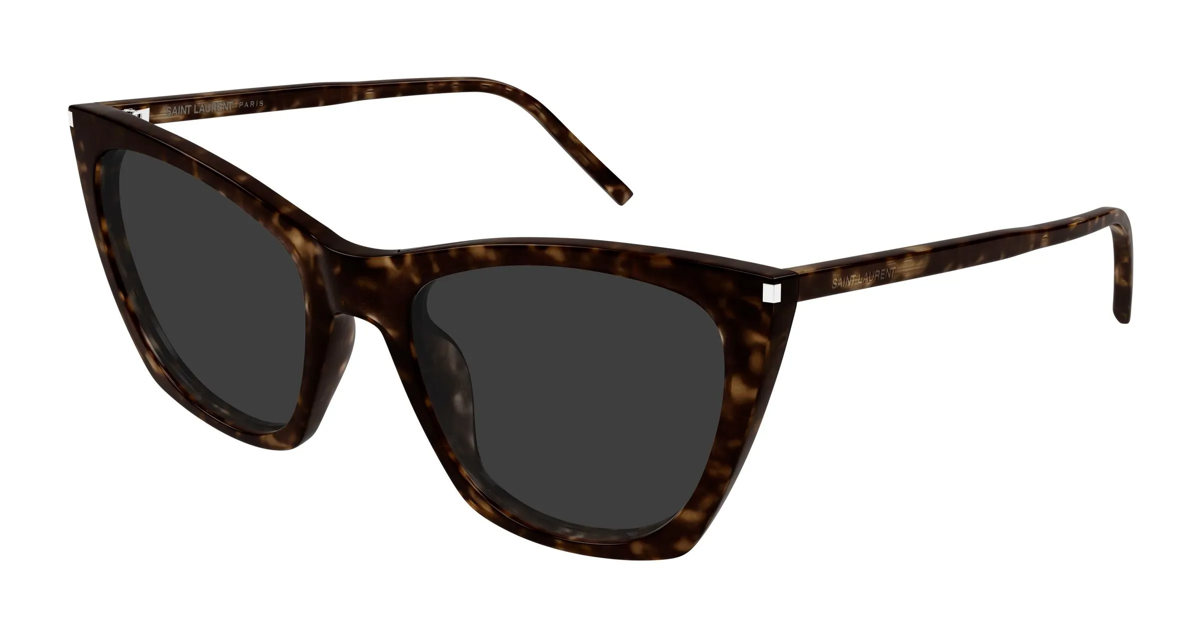 SAINT LAURENT SL 214 KATE THIN 002 Occhiali da sole Acetato Havana Grigio Cat Eye - immagine 1