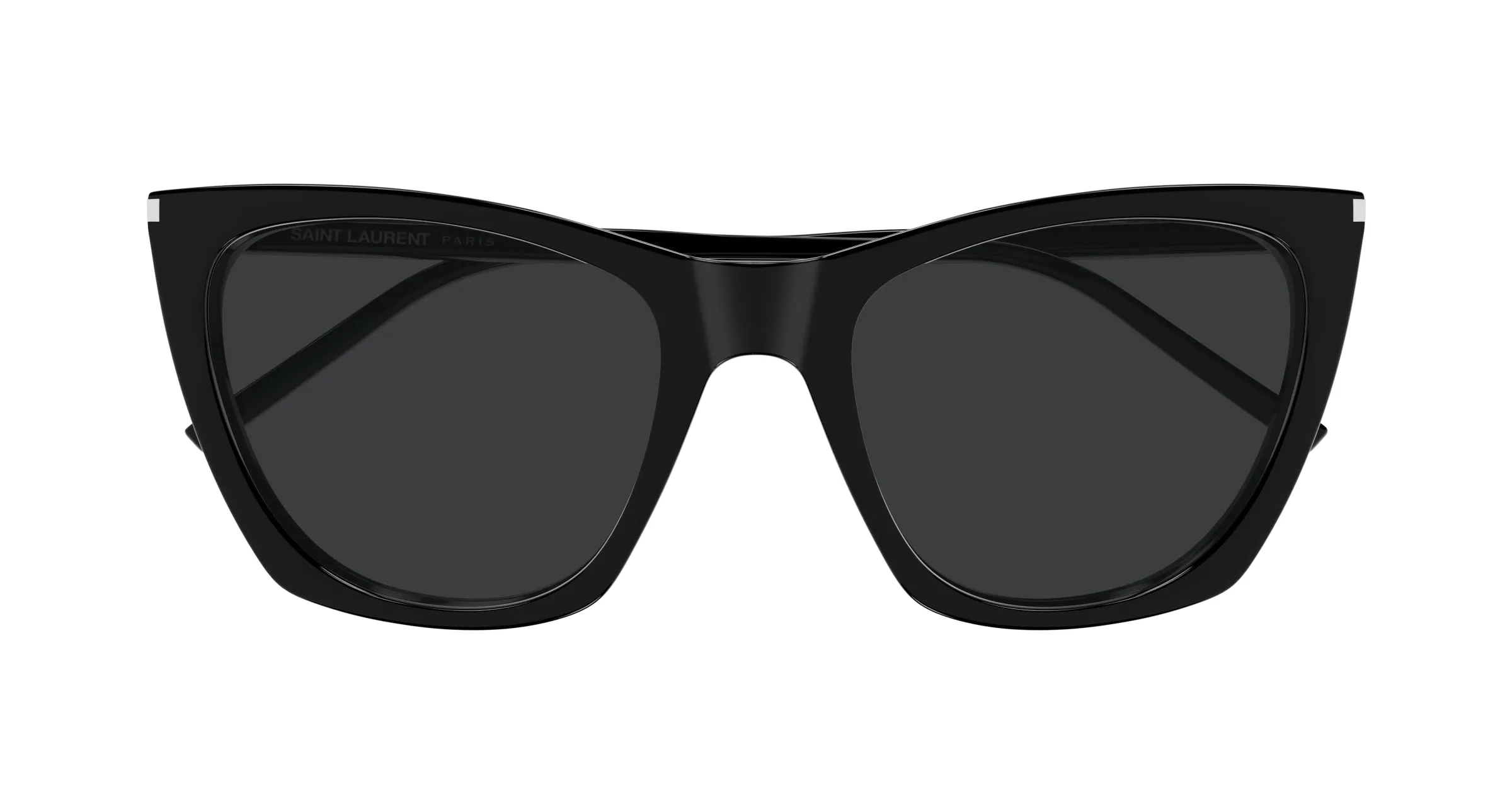 SAINT LAURENT SL 214 KATE THIN 001 Occhiali da sole Acetato Nero Nero Cat Eye - immagine 2
